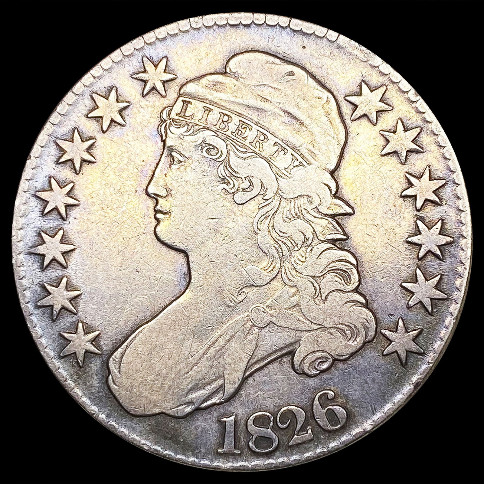 1826 Capped Bust Half Dollar LIGHTLY CIRCULATED (1 of 2)