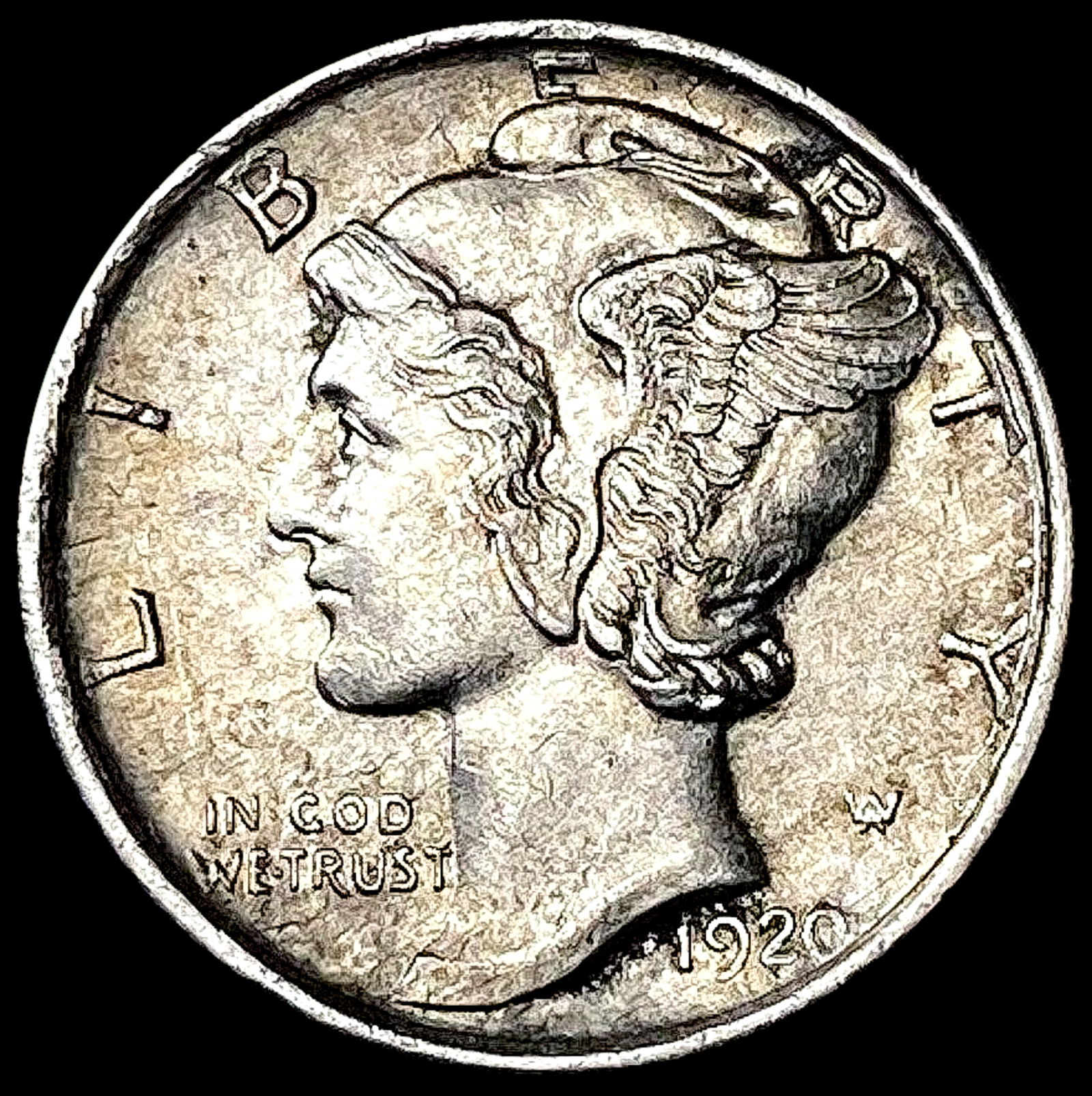 1920-D Mercury Dime UNCIRCULATED (1 of 2)