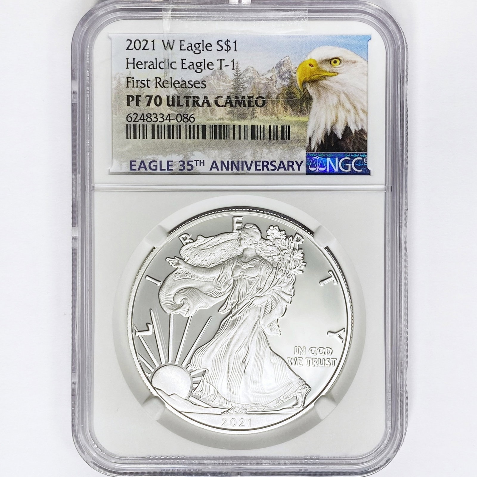 2021-W ASE NGC PF70 UC, T-1, 35th Ann: 2021-W ASE NGC PF70 UC, T-1, 35th Ann