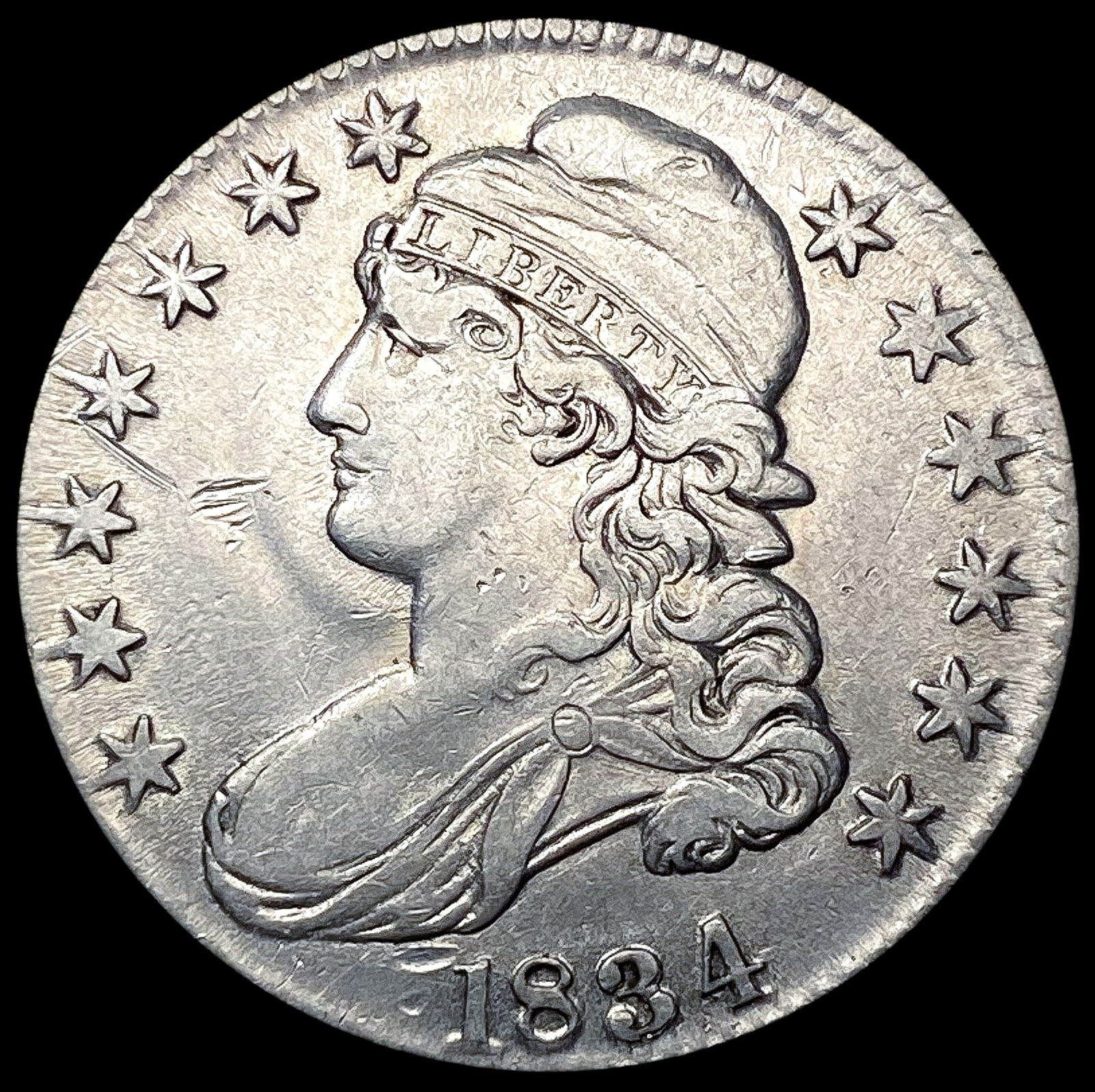 1834 Capped Bust Half Dollar CLOSELY UNCIRCULATED (1 of 2)