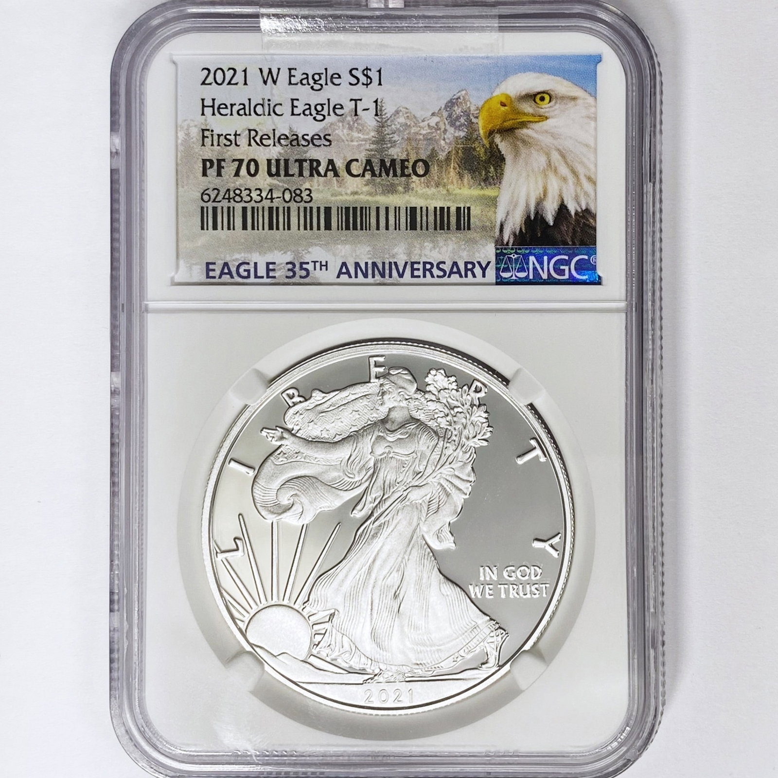 2021-W ASE NGC PF70 UC, T-1, 35th Ann: 2021-W ASE NGC PF70 UC, T-1, 35th Ann
