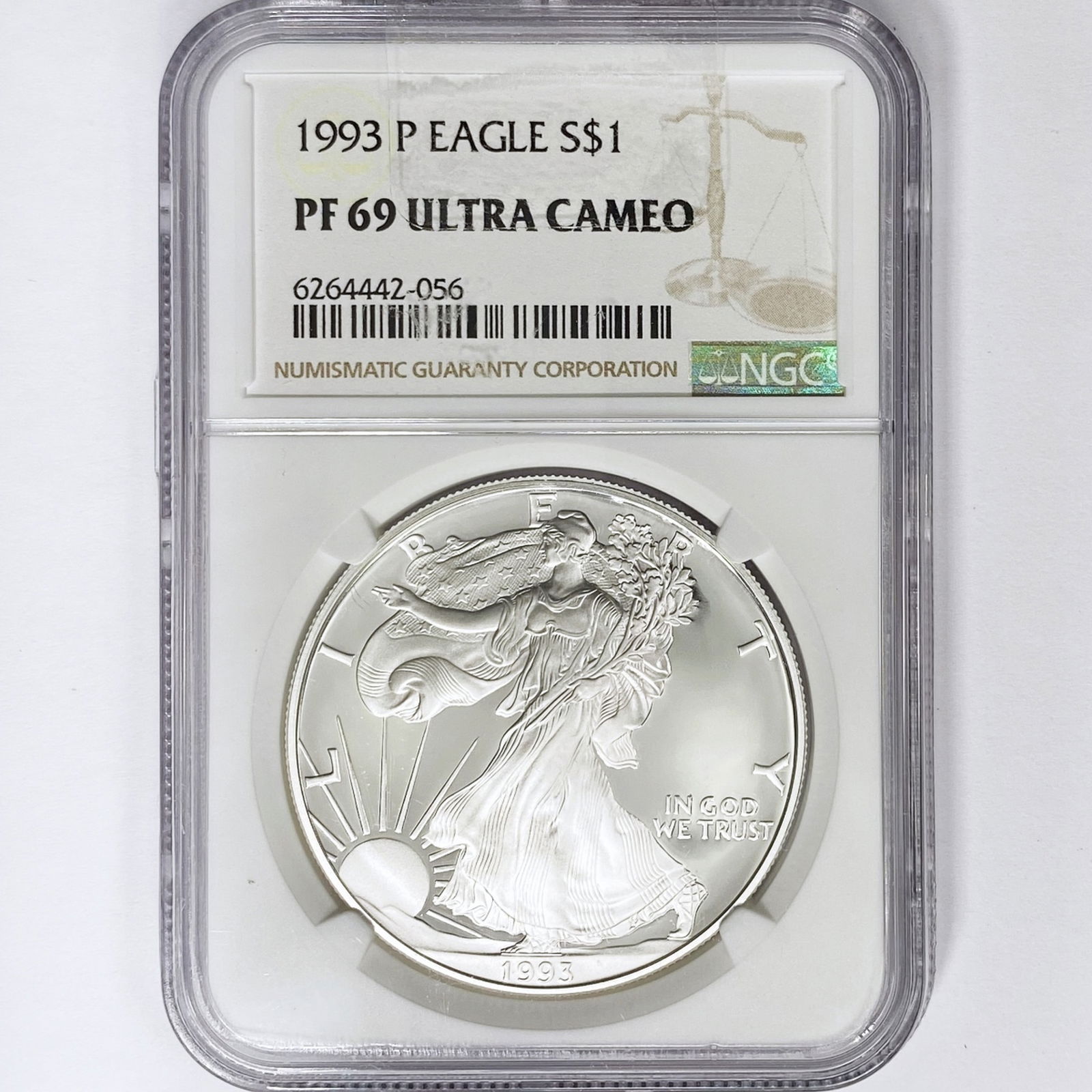 1993-P American Silver Eagle NGC PF69 UC (1 of 2)