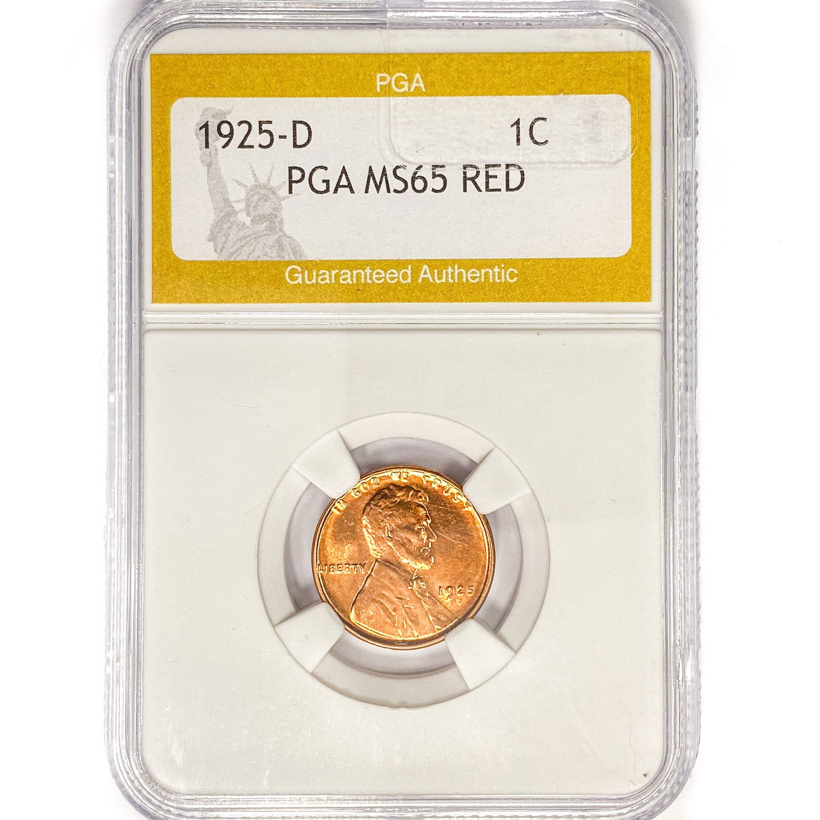 1925-D Wheat Cent PGA MS65 RED (1 of 2)