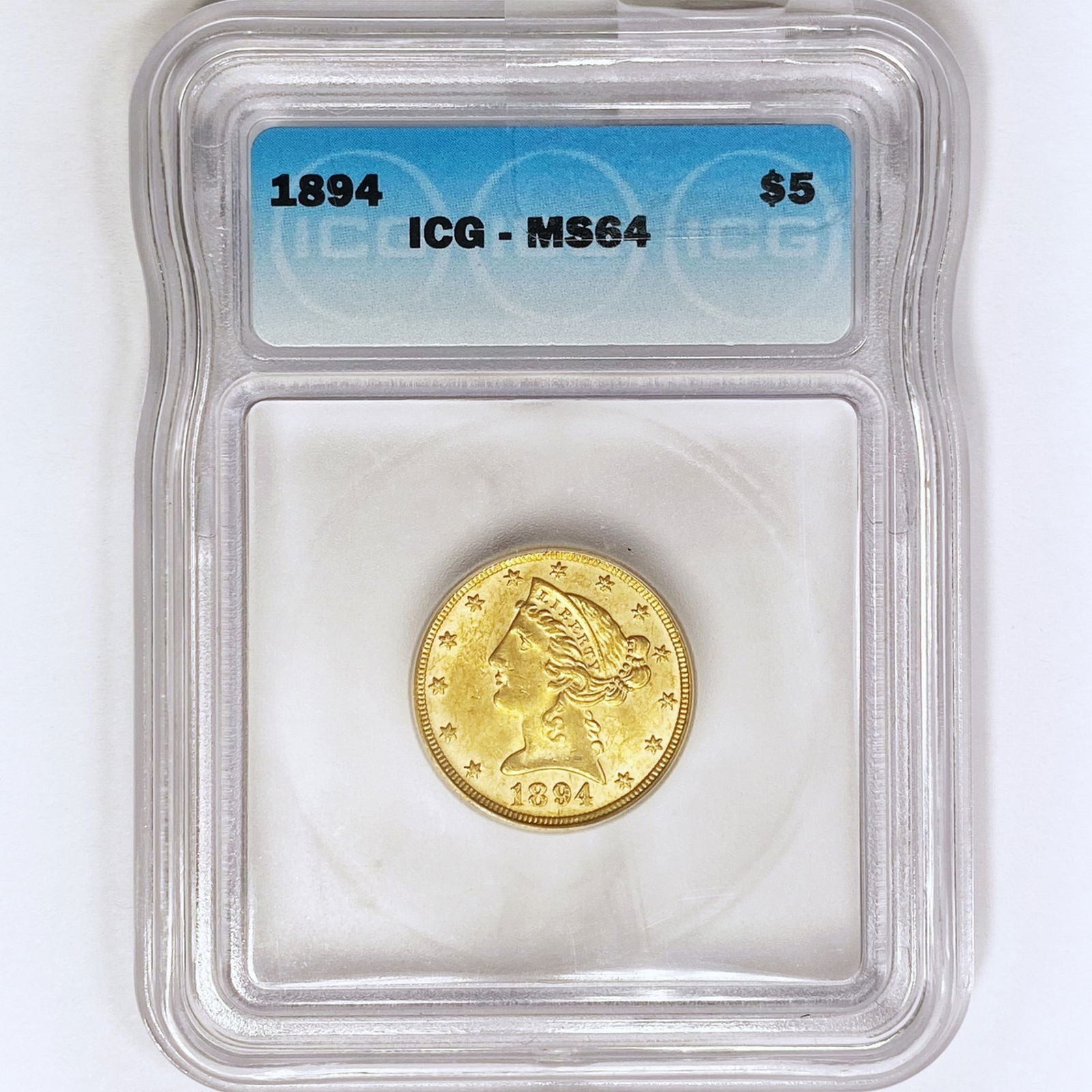 1894 $5 Gold Half Eagle ICG MS64 (1 of 2)