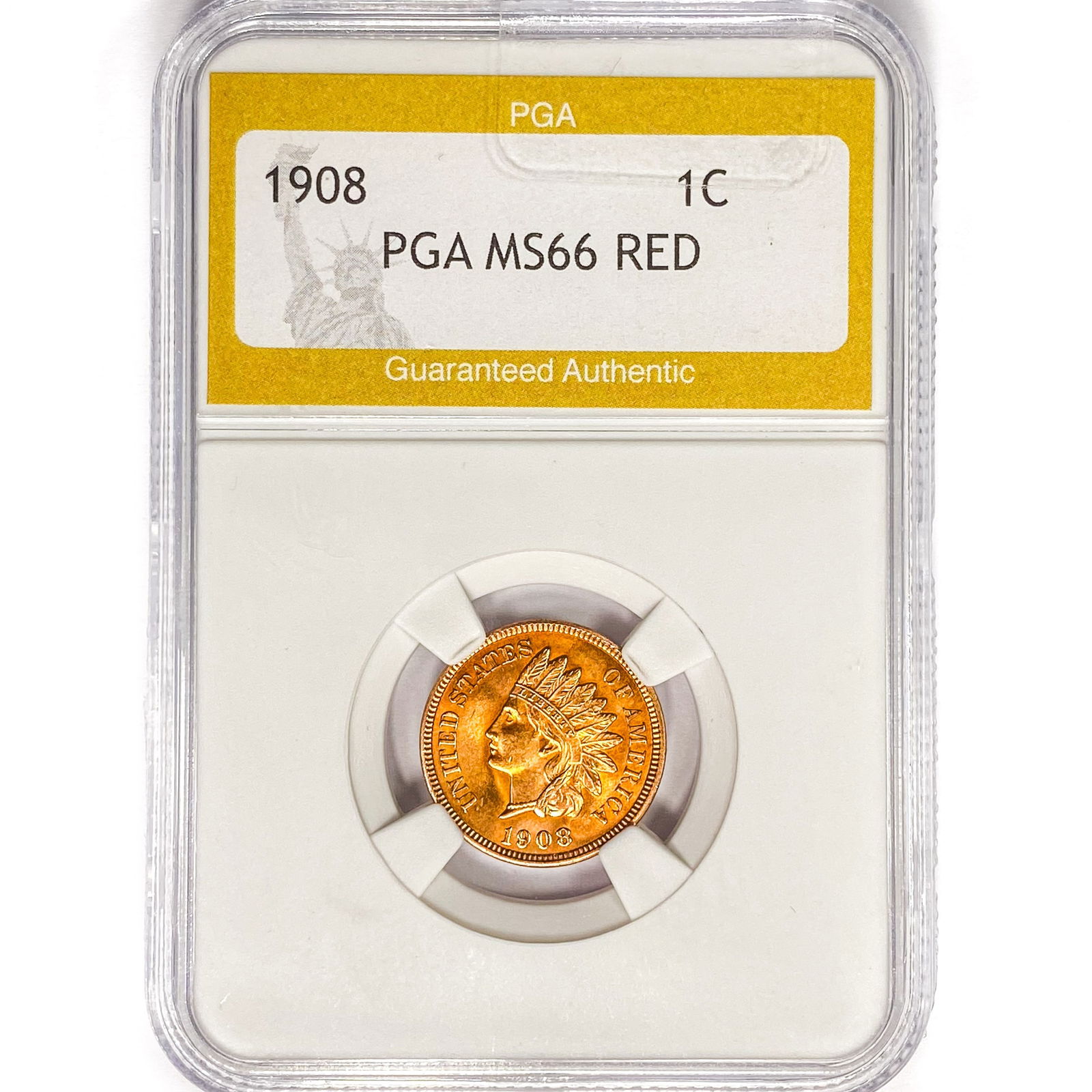 1908 Indian Head Cent PGA MS66 RED (1 of 2)
