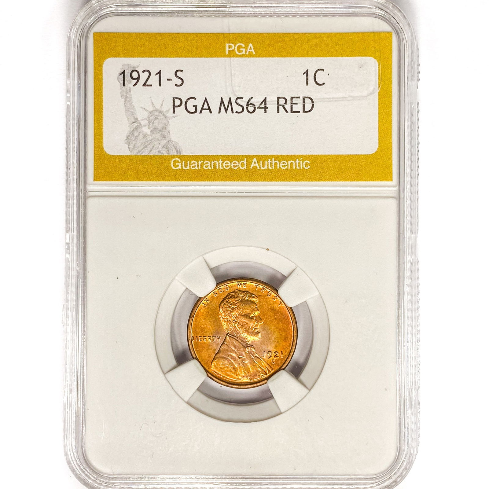 1921-S Wheat Cent PGA MS64 RED (1 of 2)
