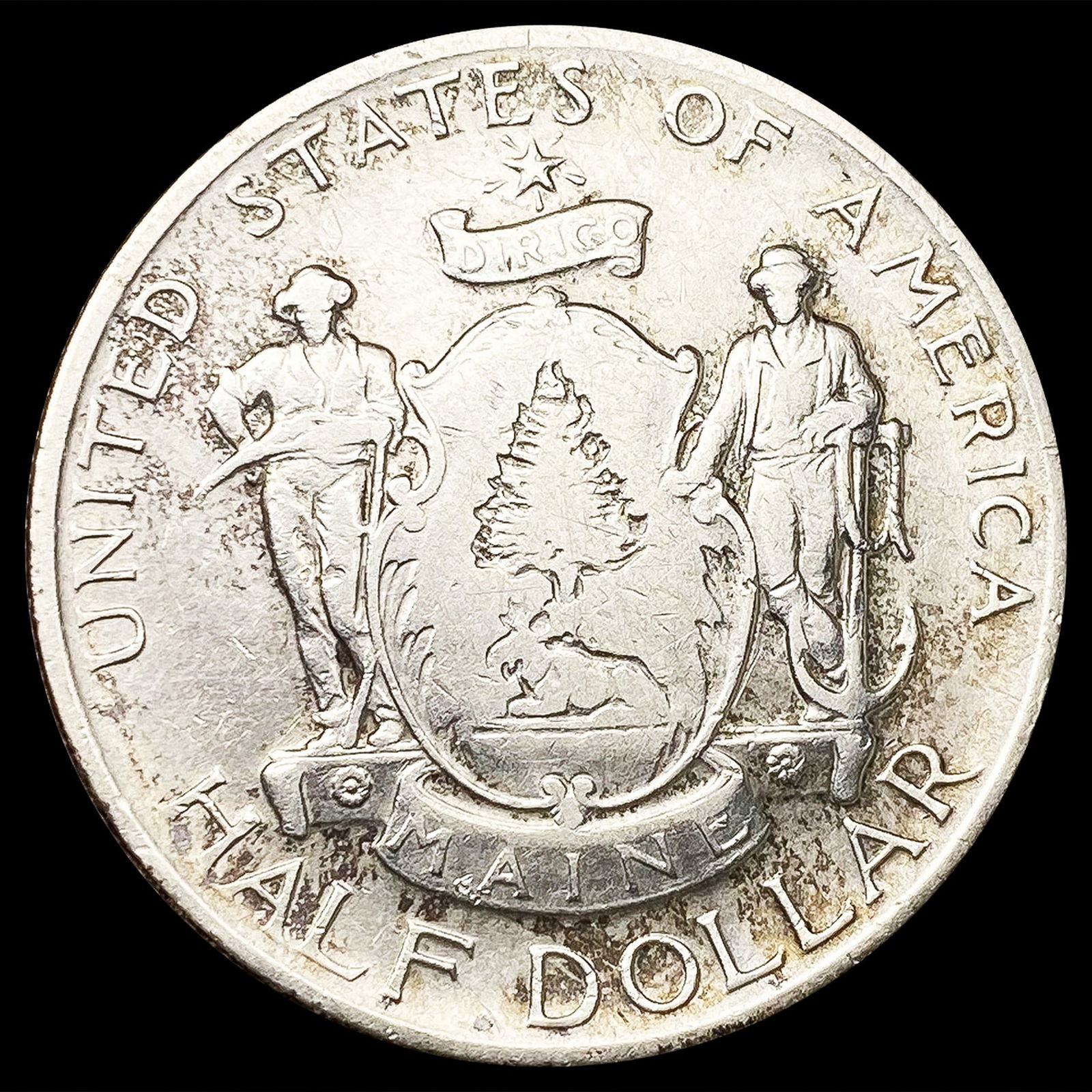 1920 Maine Half Dollar ABOUT UNCIRCULATED (1 of 2)
