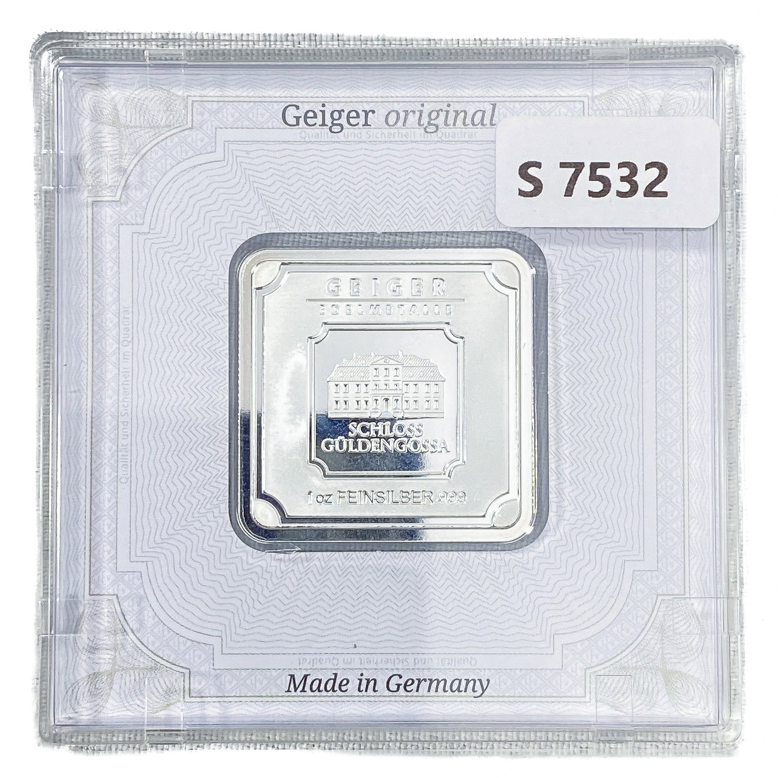 Germany 1oz Silver Bar: Germany 1oz Silver Bar
