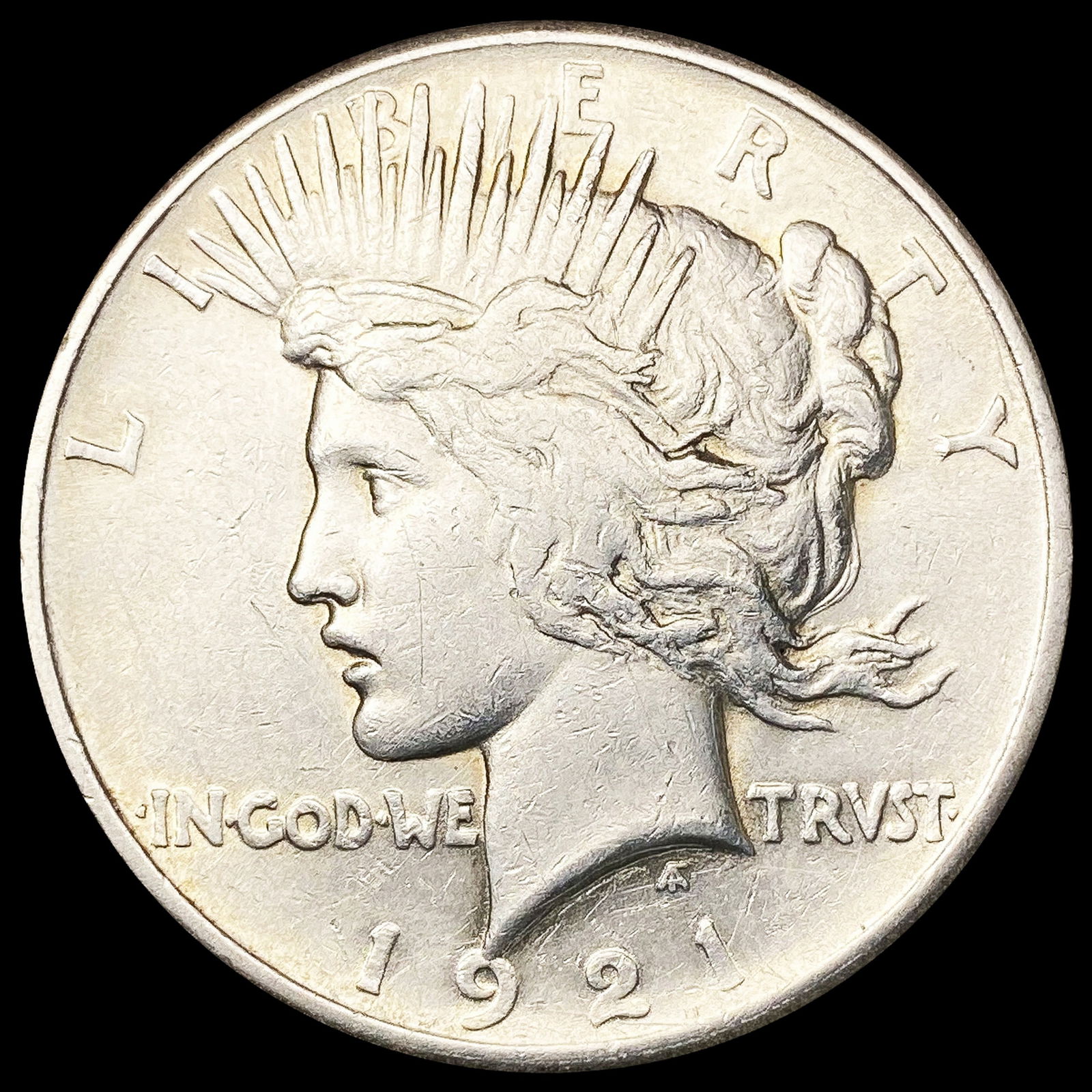 1921 Silver Peace Dollar NEARLY UNCIRCULATED (1 of 2)
