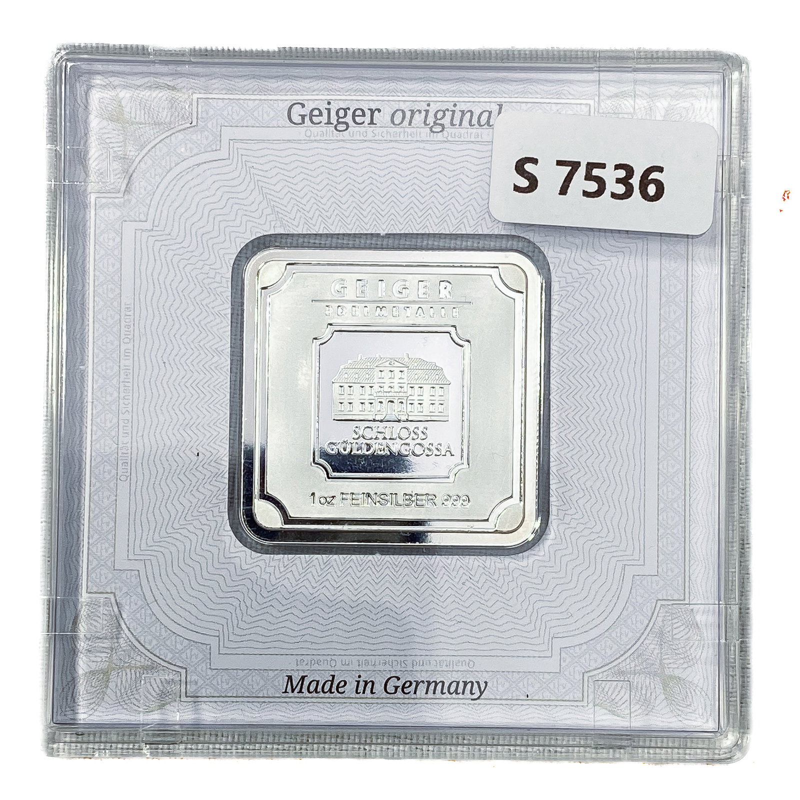 Germany 1oz Silver Bar: Germany 1oz Silver Bar