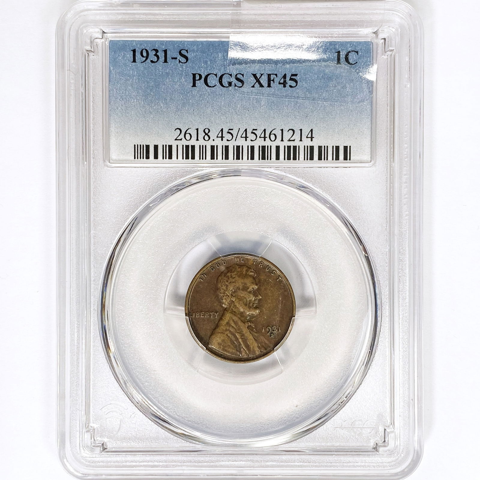 1931-S Wheat Cent PCGS XF45 (1 of 2)