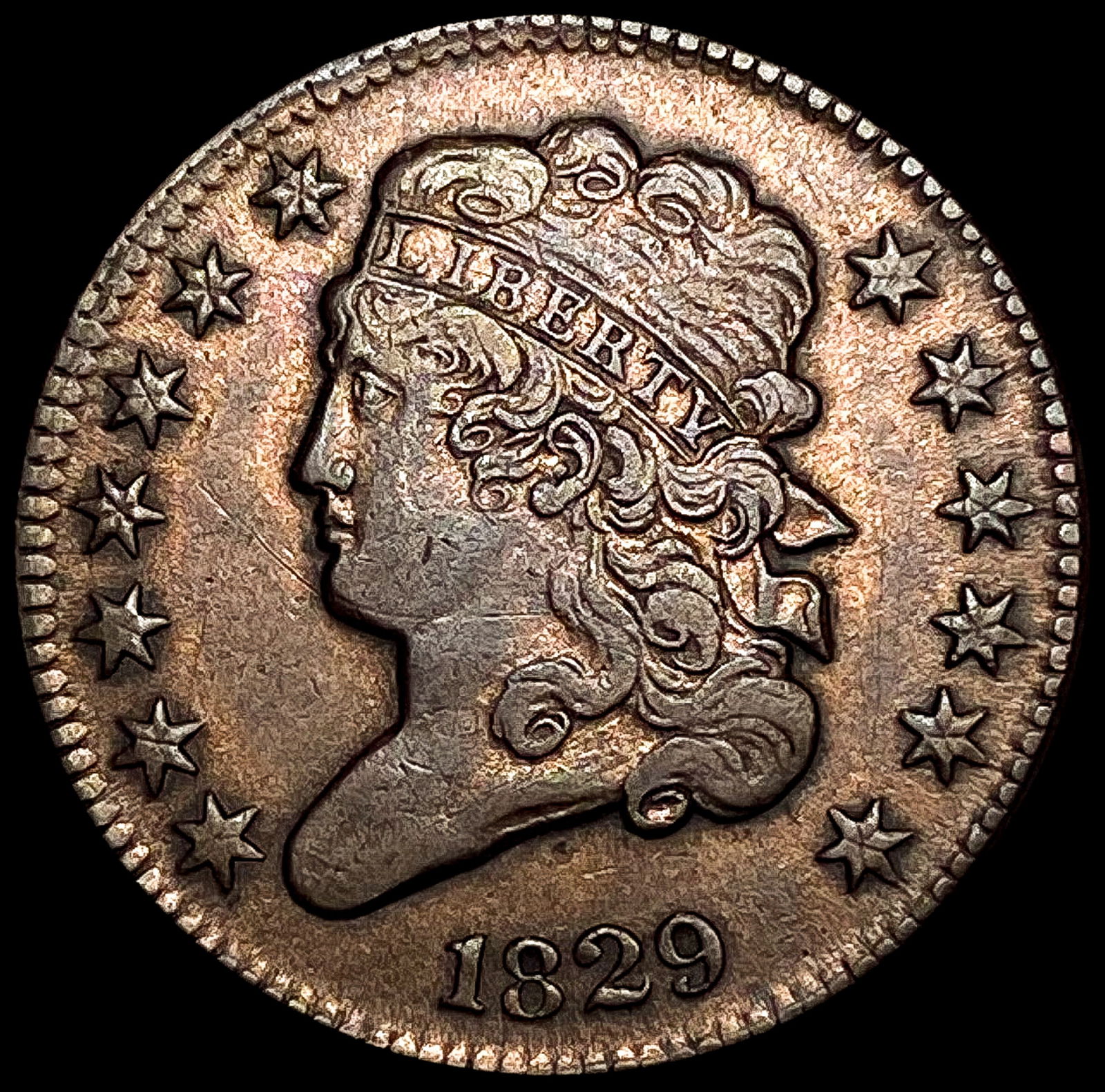 1829 Classic Head Half Cent NEARLY UNCIRCULATED (1 of 2)