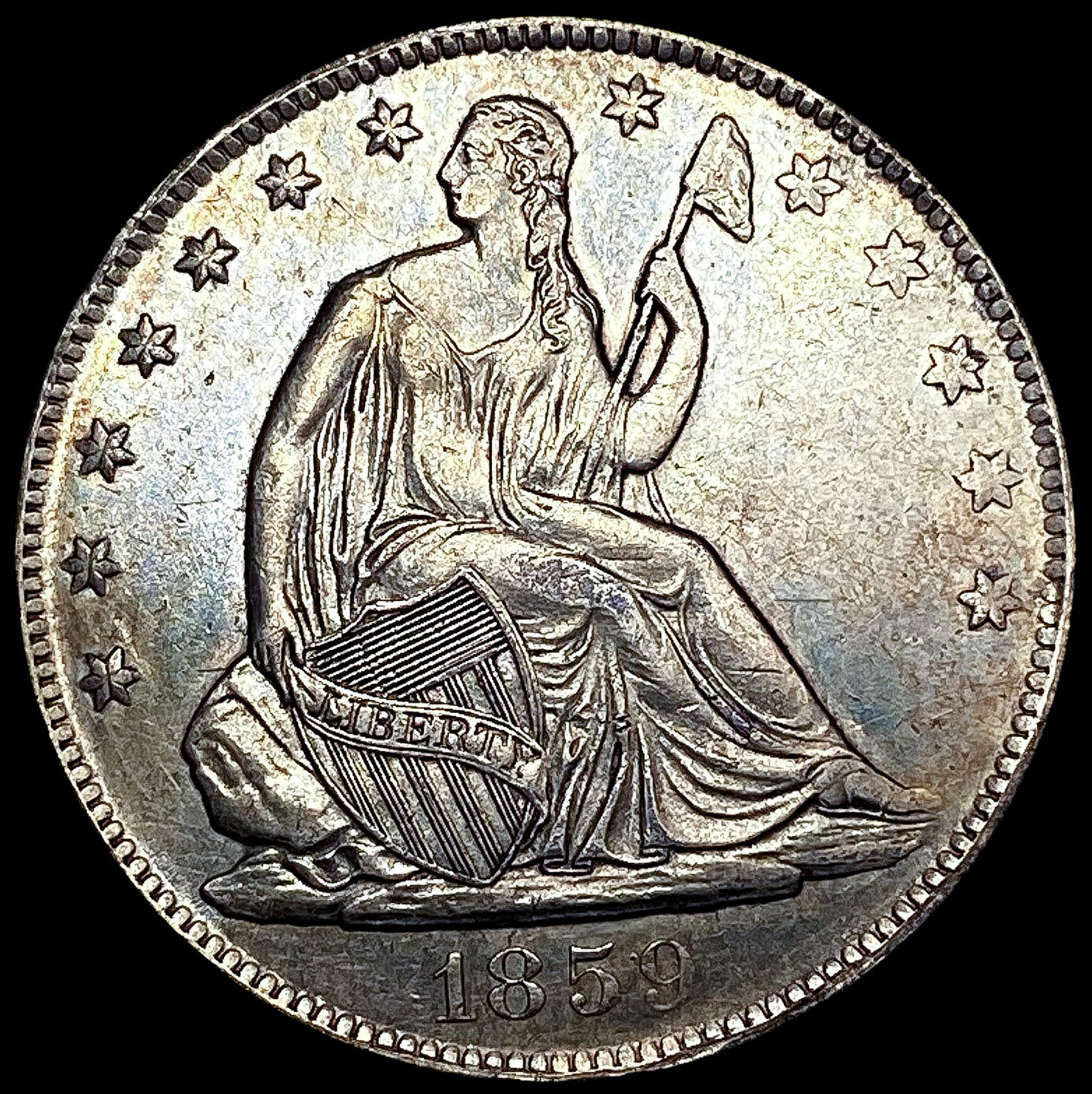 1859-O Seated Liberty Half Dollar CHOICE AU (1 of 2)
