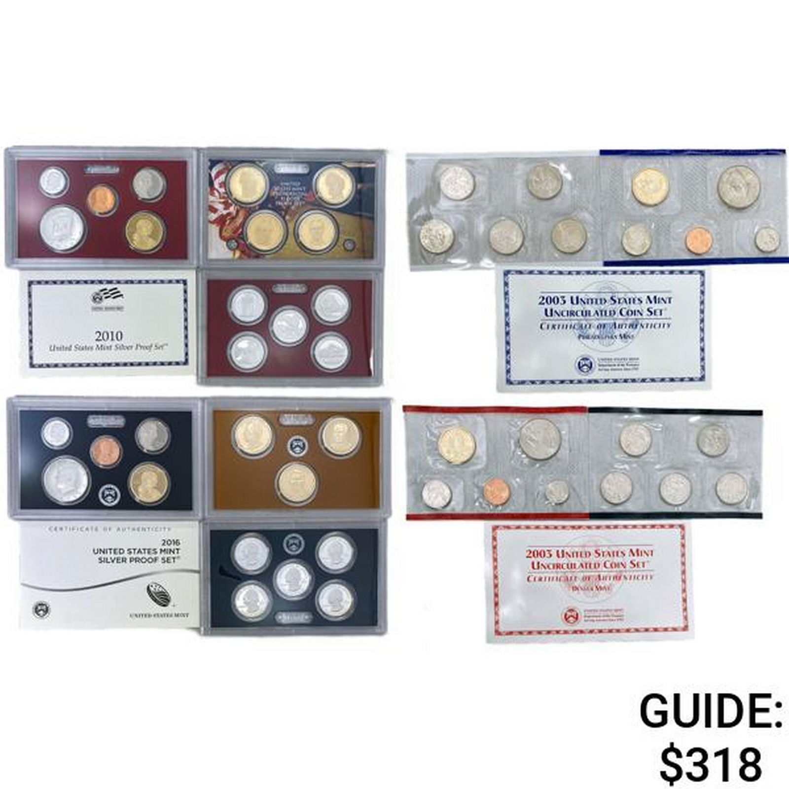 2003-2016 Varied US PR & UNC Sets ( Coins) (1 of 2)