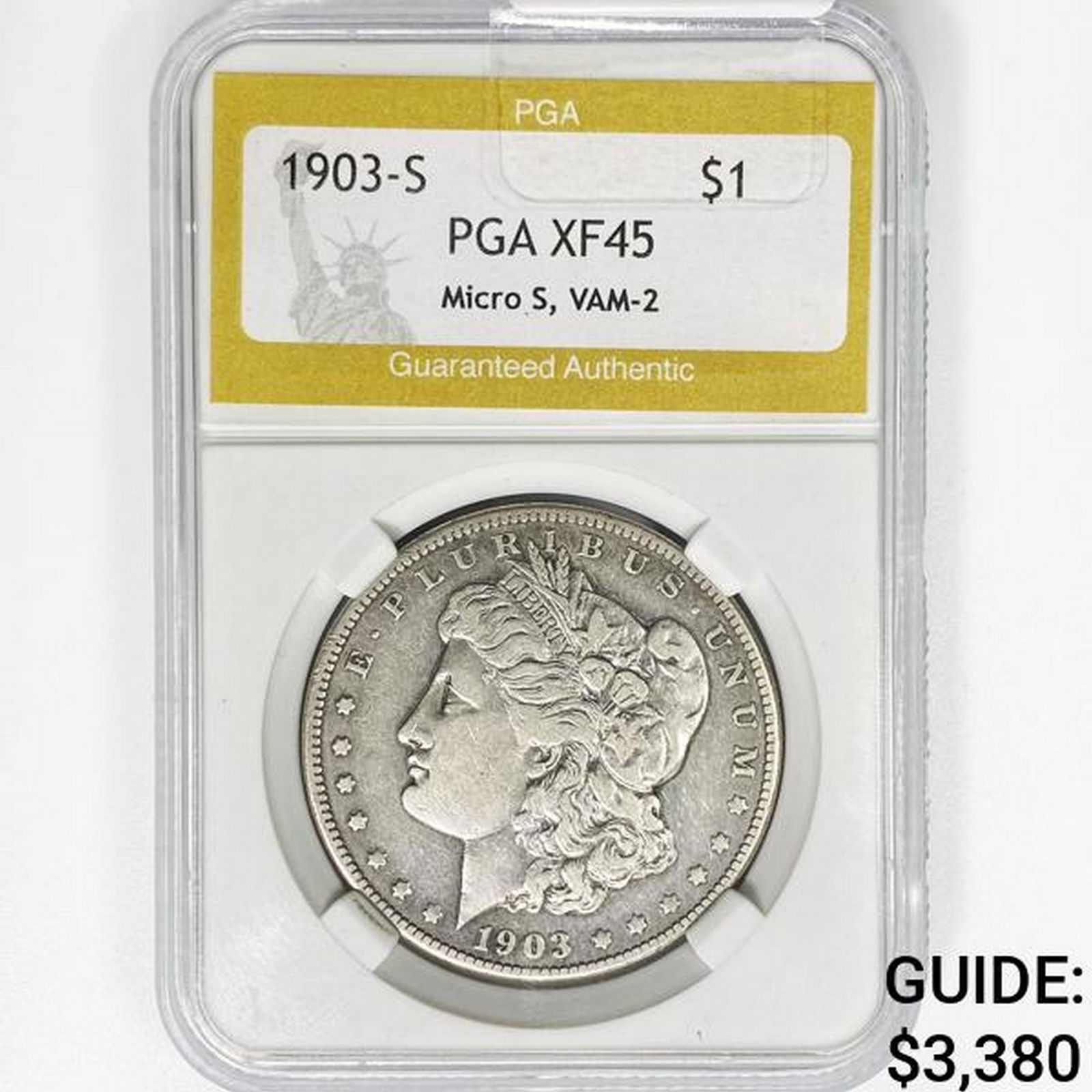 1903-S Morgan Silver Dollar PGA XF45 Micro S, VAM2 (1 of 2)