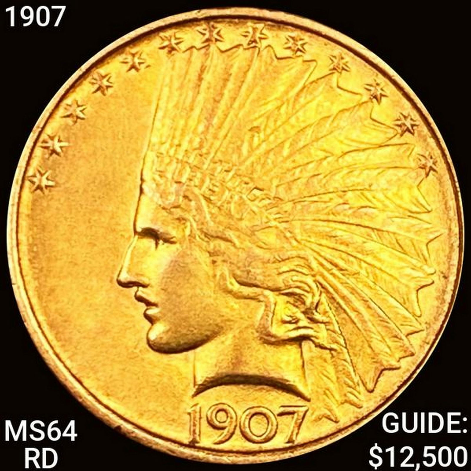 1907 $10 Gold Eagle CHOICE BU (1 of 2)