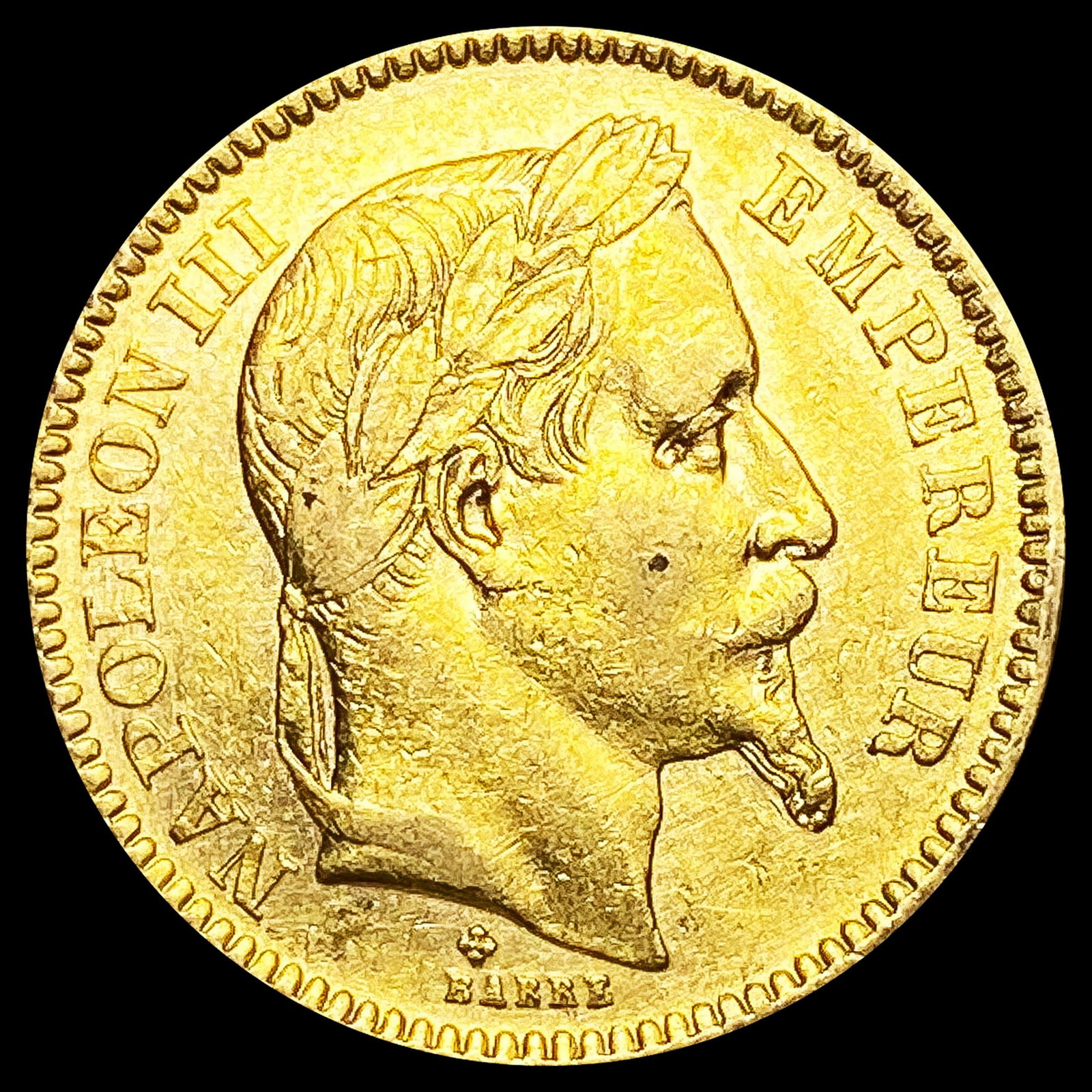 1862 France .1867oz Gold 20 Francs CLOSELY UNCIRCU (1 of 2)