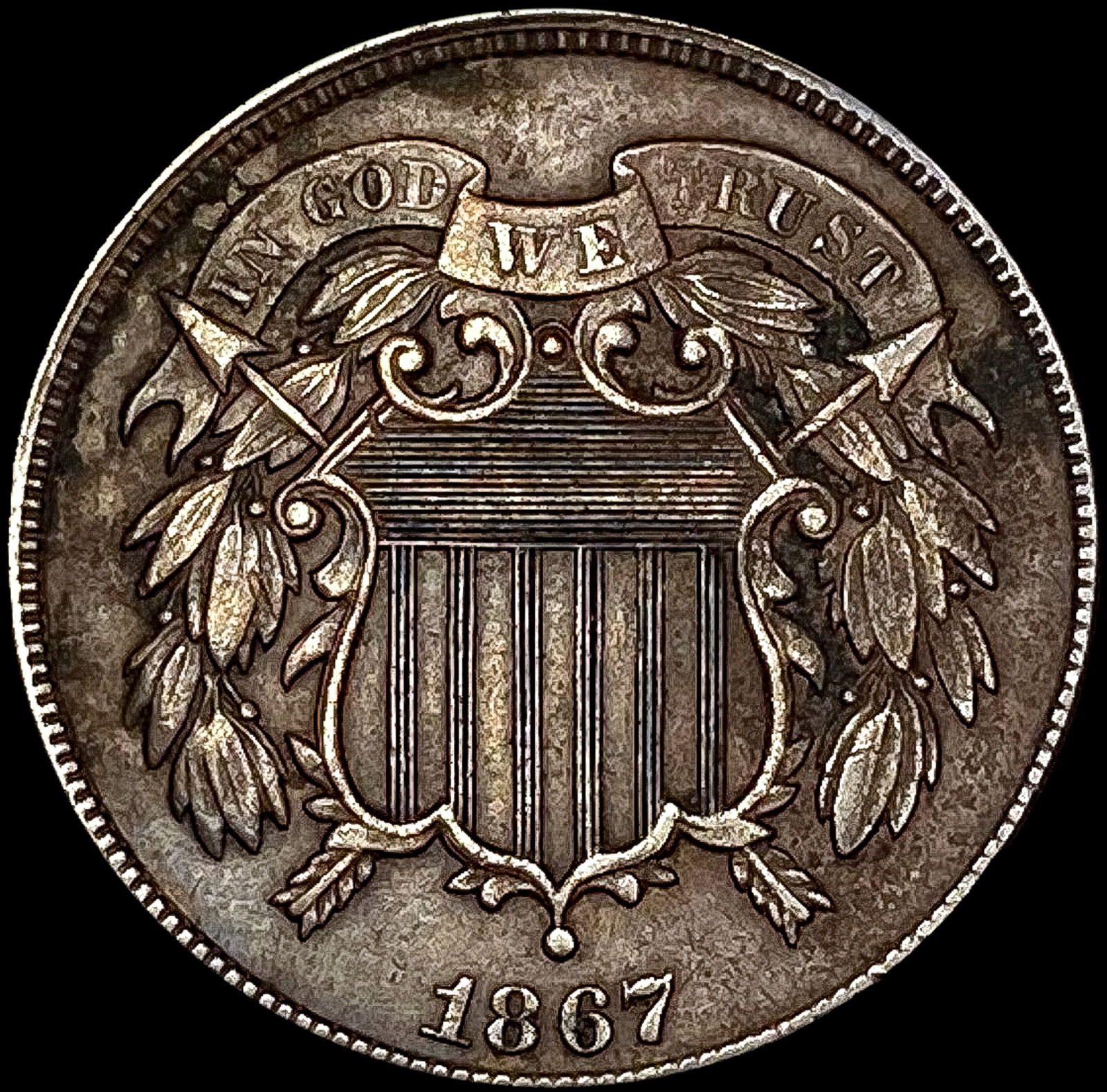 1867 Two Cent Piece UNCIRCULATED (1 of 2)