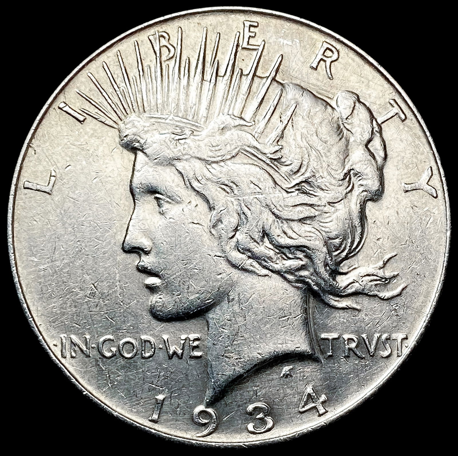 1934-S Silver Peace Dollar HIGH GRADE (1 of 2)