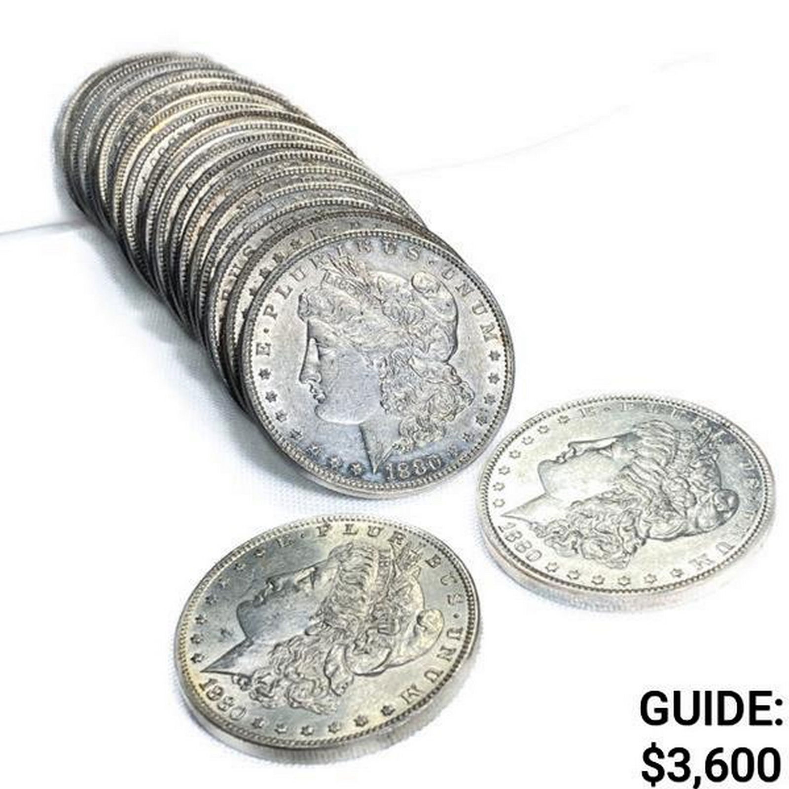 1880-O Morgan Silver Dollar Roll (20 Coins) (1 of 4)