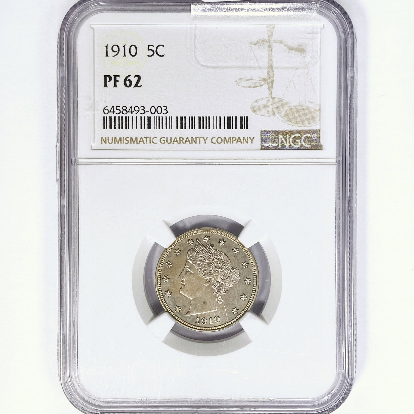 1910 Liberty Victory Nickel NGC PF62: 1910 Liberty Victory Nickel NGC PF62