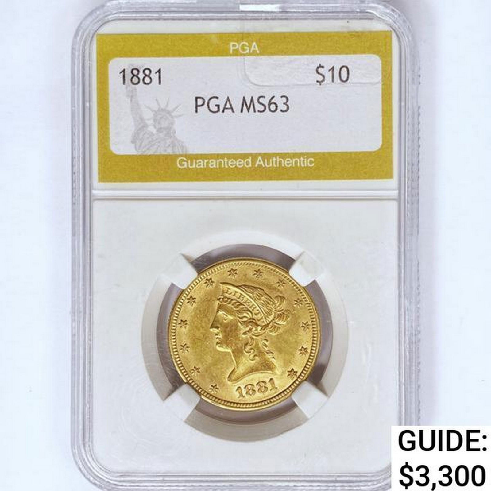1881 $10 Gold Eagle PGA MS63 (1 of 2)
