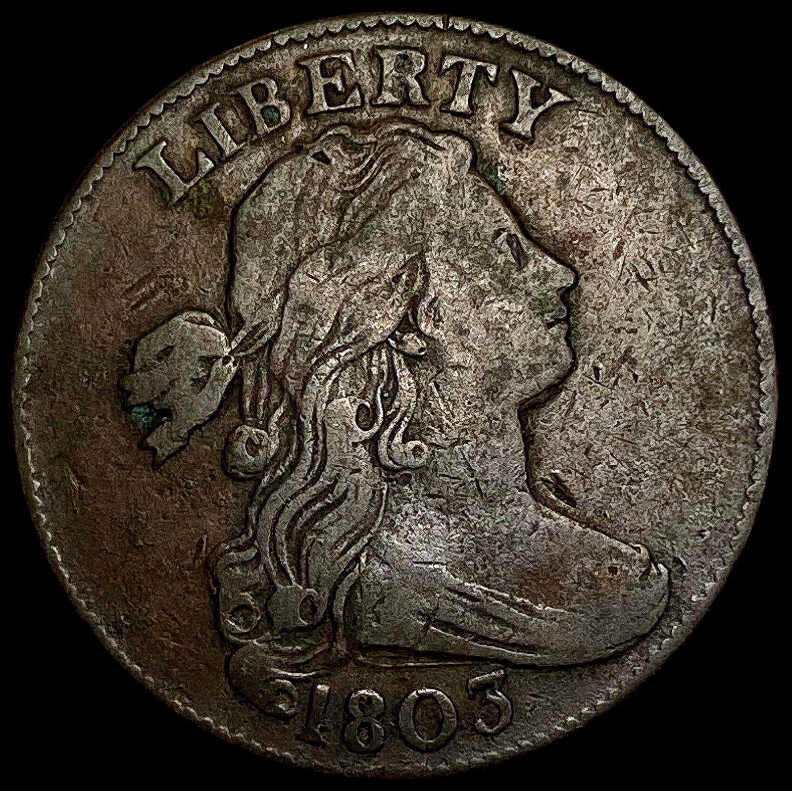 1803 Draped Bust Large Cent LIGHTLY CIRCULATED (1 of 2)