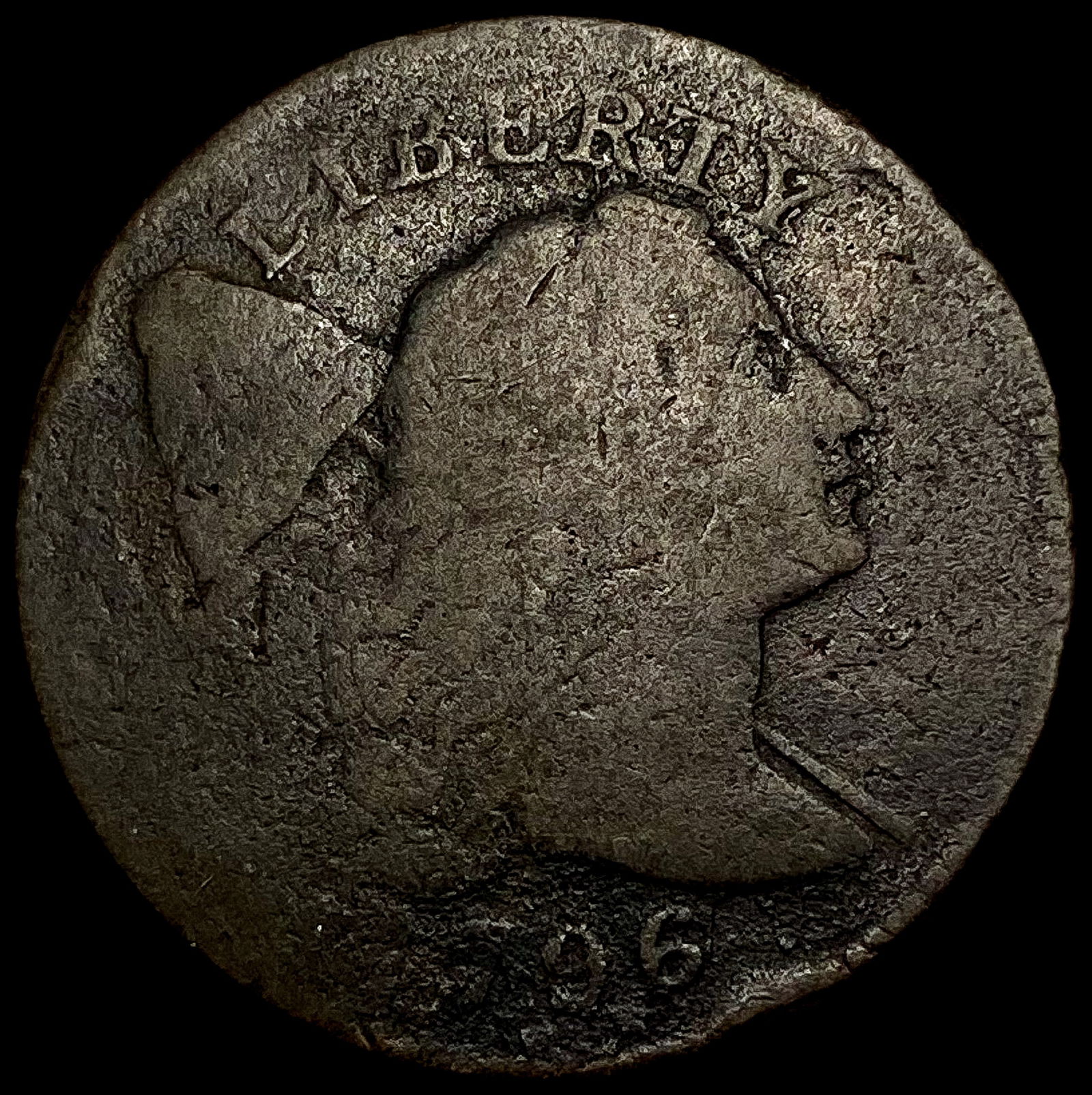 1796 Flowing Hair Large Cent NICELY CIRCULATED (1 of 2)