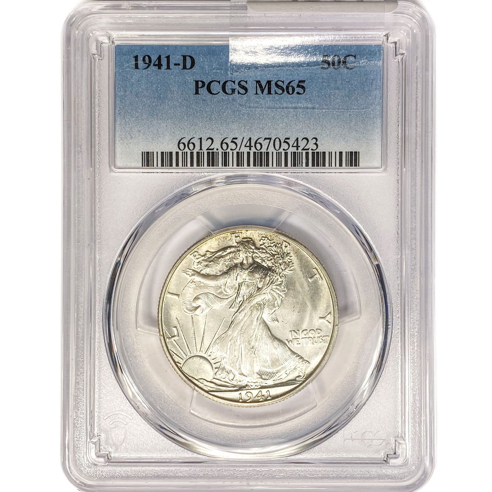 1941-D Walking Liberty Half Dollar PCGS MS65 (1 of 2)