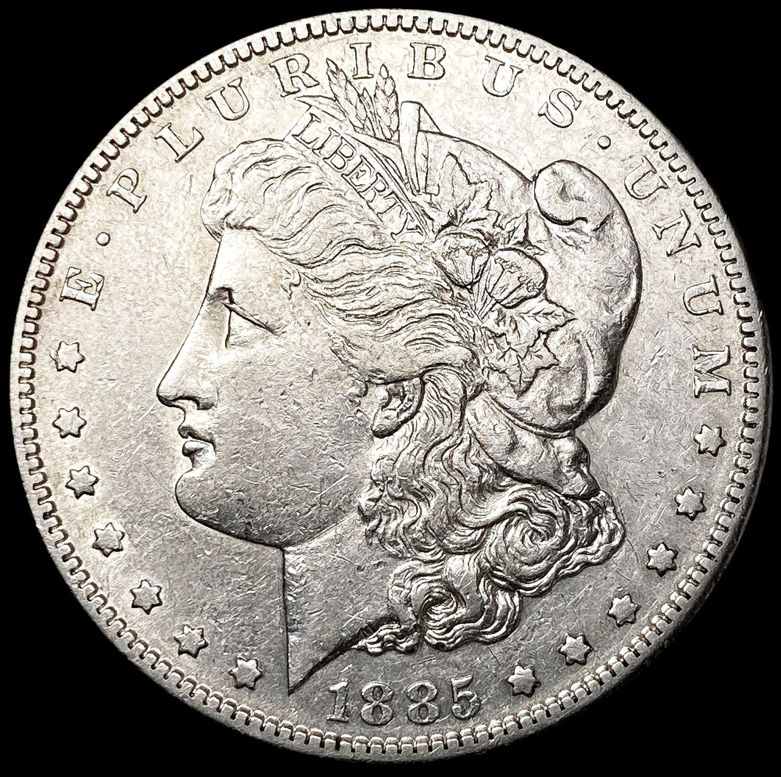 1885-S Morgan Silver Dollar CLOSELY UNCIRCULATED (1 of 2)