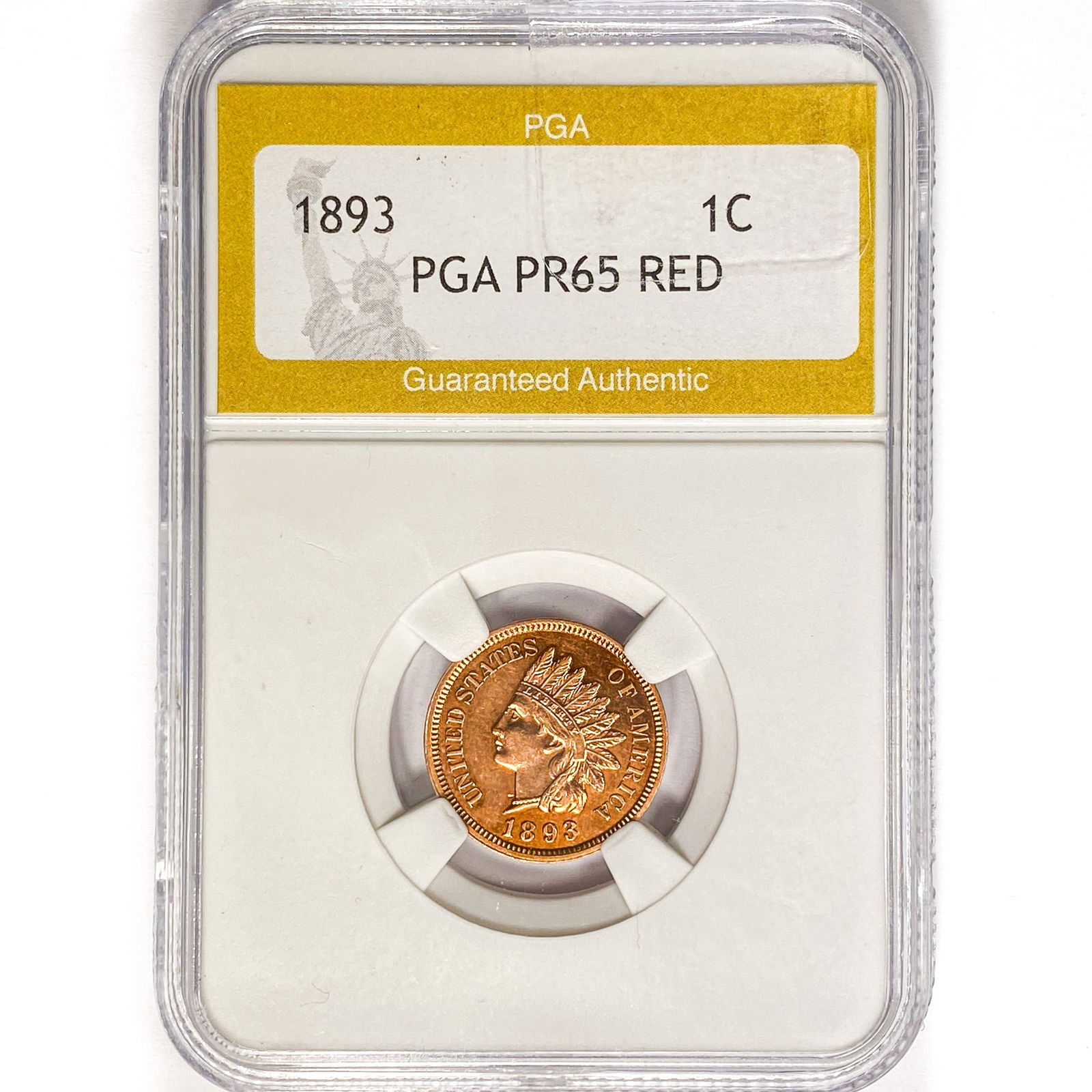 1893 Indian Head Cent PGA PR65 RED (1 of 2)