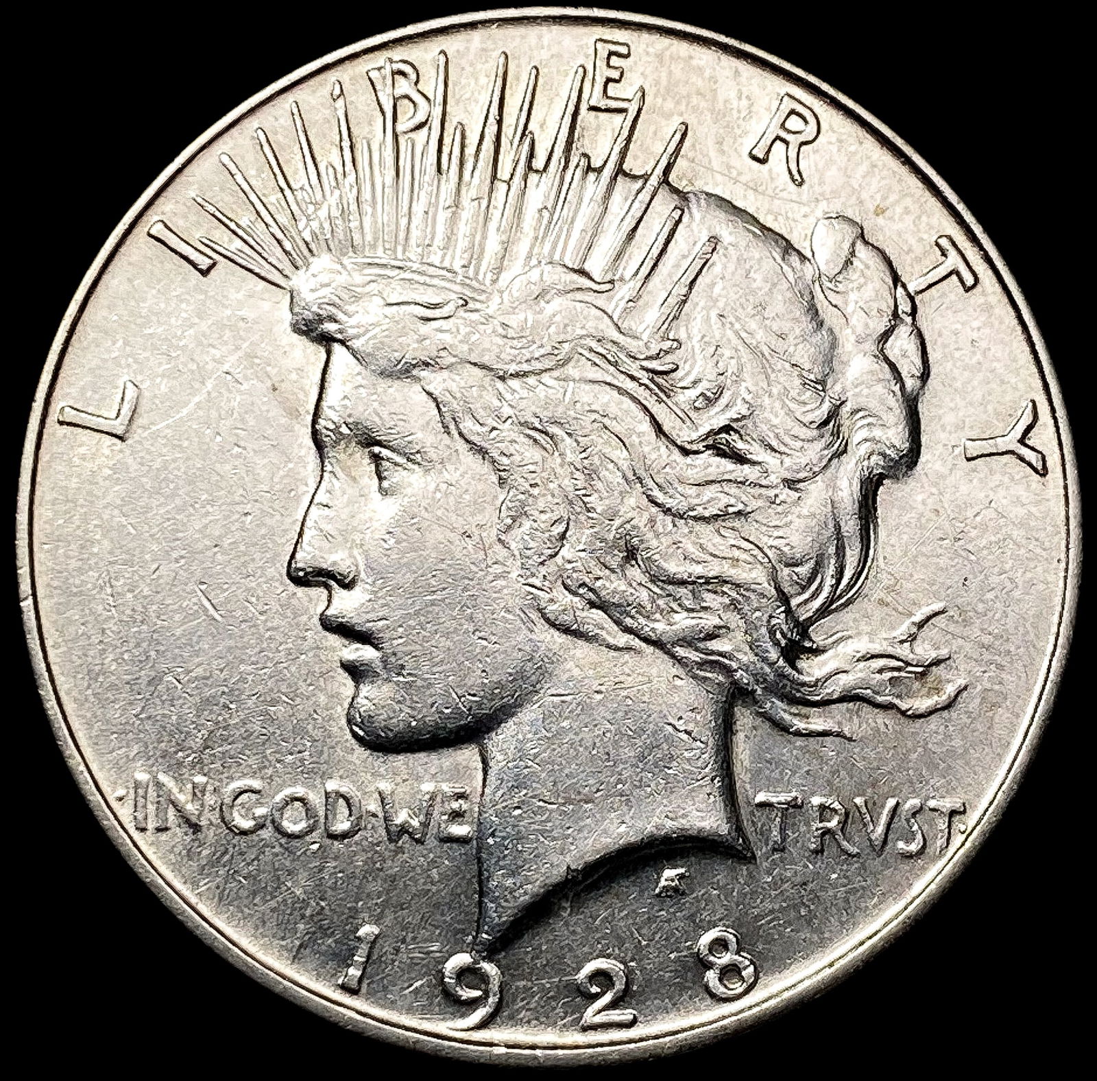 1928-S Silver Peace Dollar CLOSELY UNCIRCULATED (1 of 2)