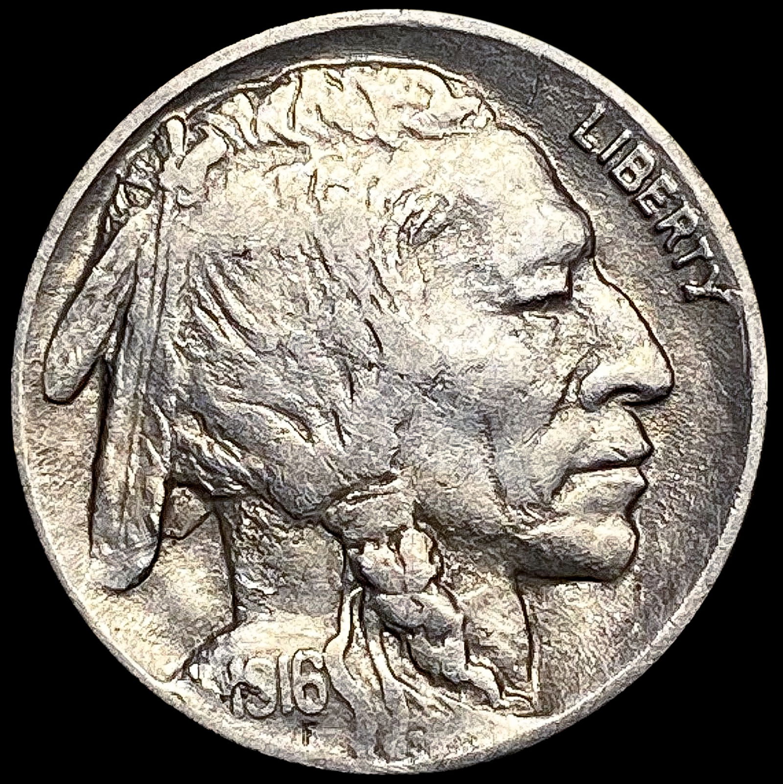 1916-D Buffalo Nickel CLOSELY UNCIRCULATED (1 of 2)