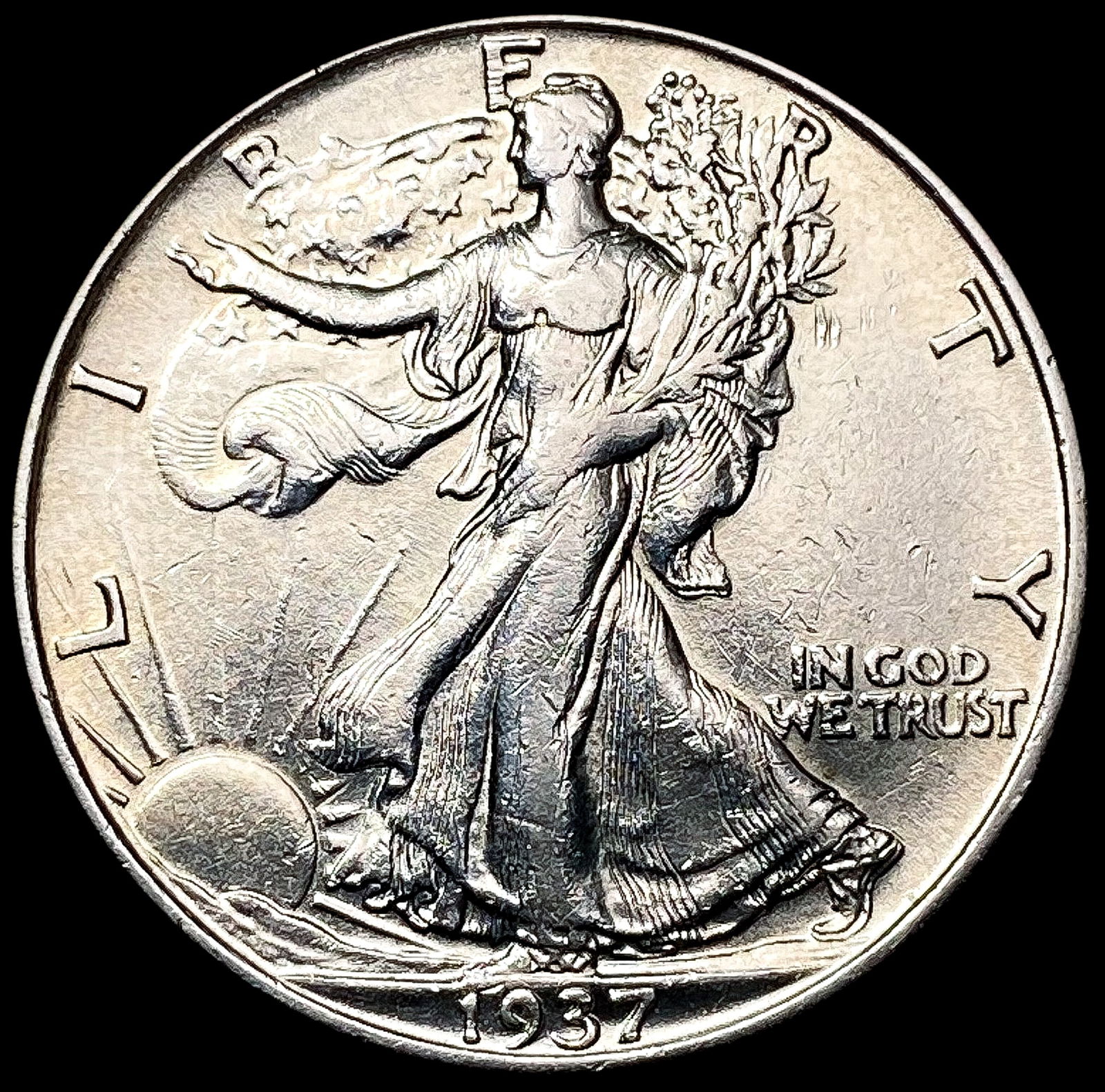 1937-S Walking Liberty Half Dollar UNCIRCULATED (1 of 2)