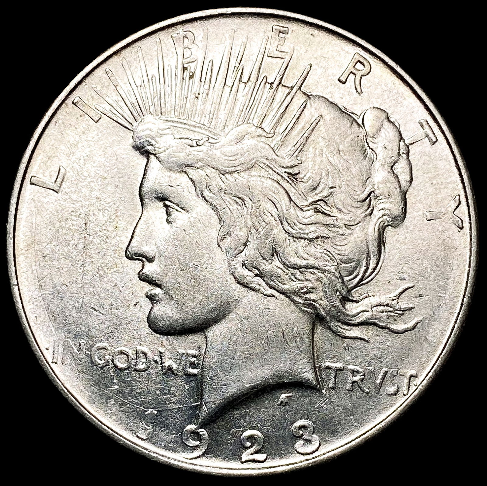 1923-D Silver Peace Dollar CLOSELY UNCIRCULATED (1 of 2)