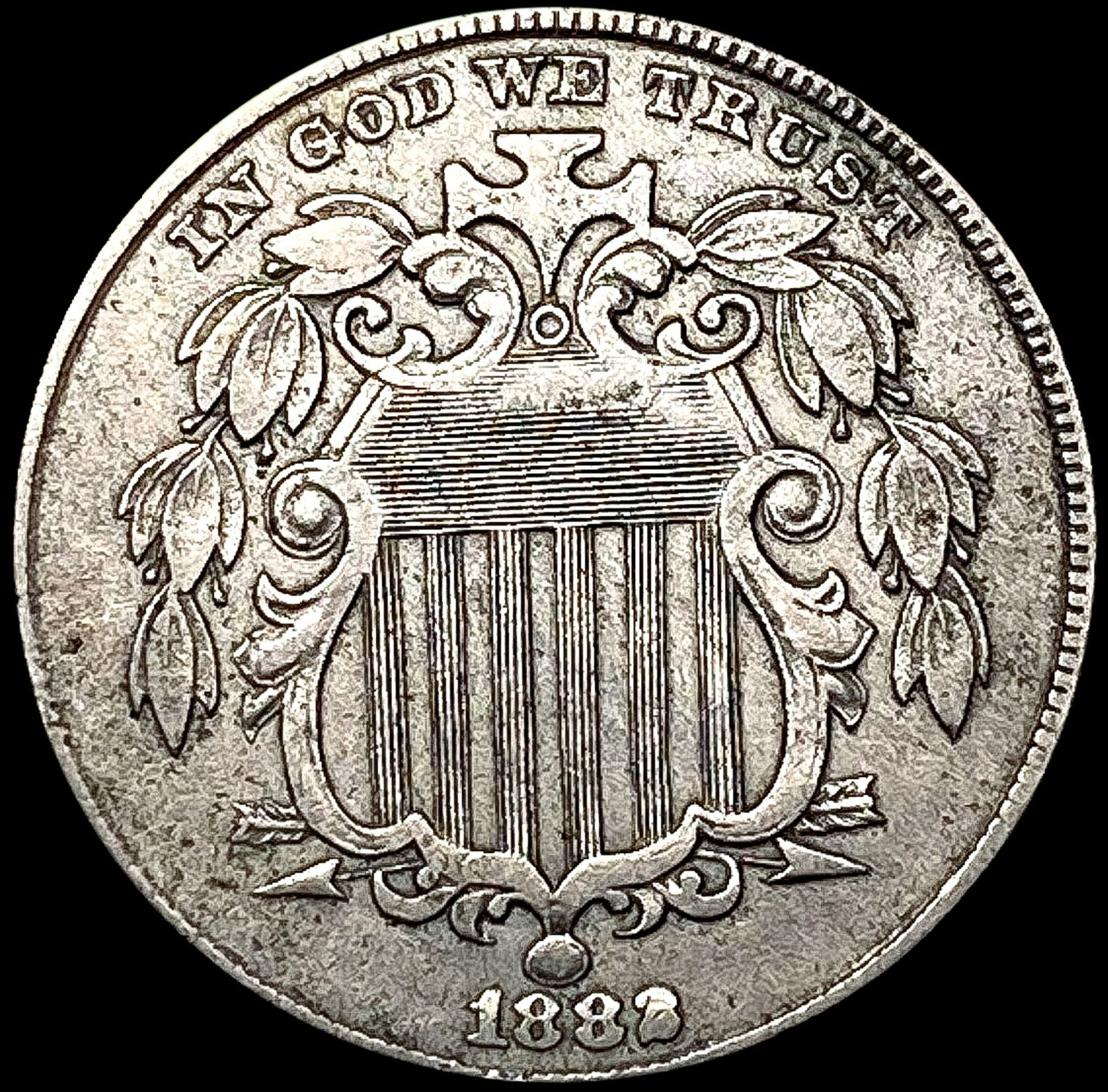 1882 Shield Nickel CLOSELY UNCIRCULATED (1 of 2)