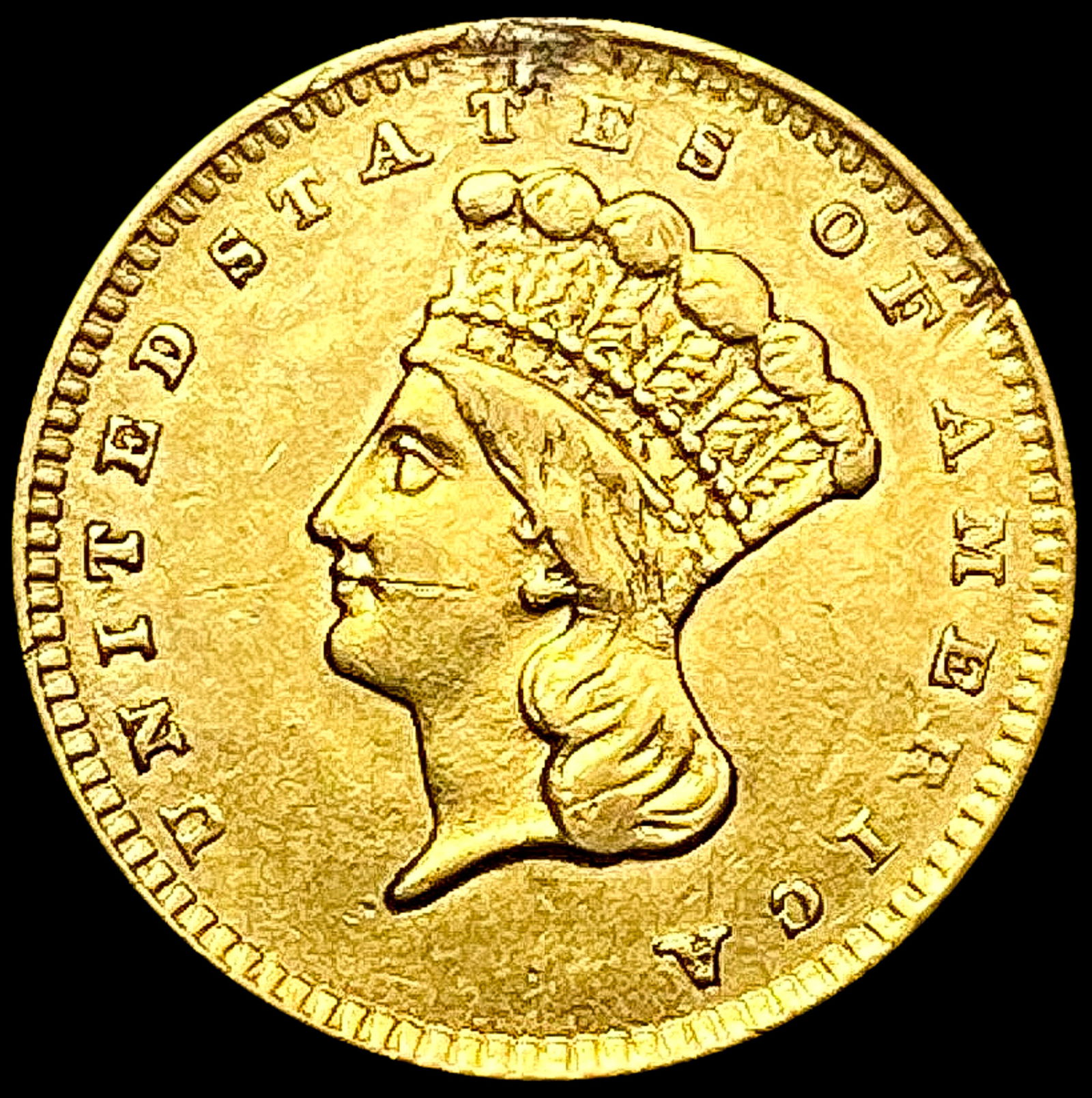 1856 Upright 5 Rare Gold Dollar HIGH GRADE: 1856 Upright 5 Rare Gold Dollar HIGH GRADE