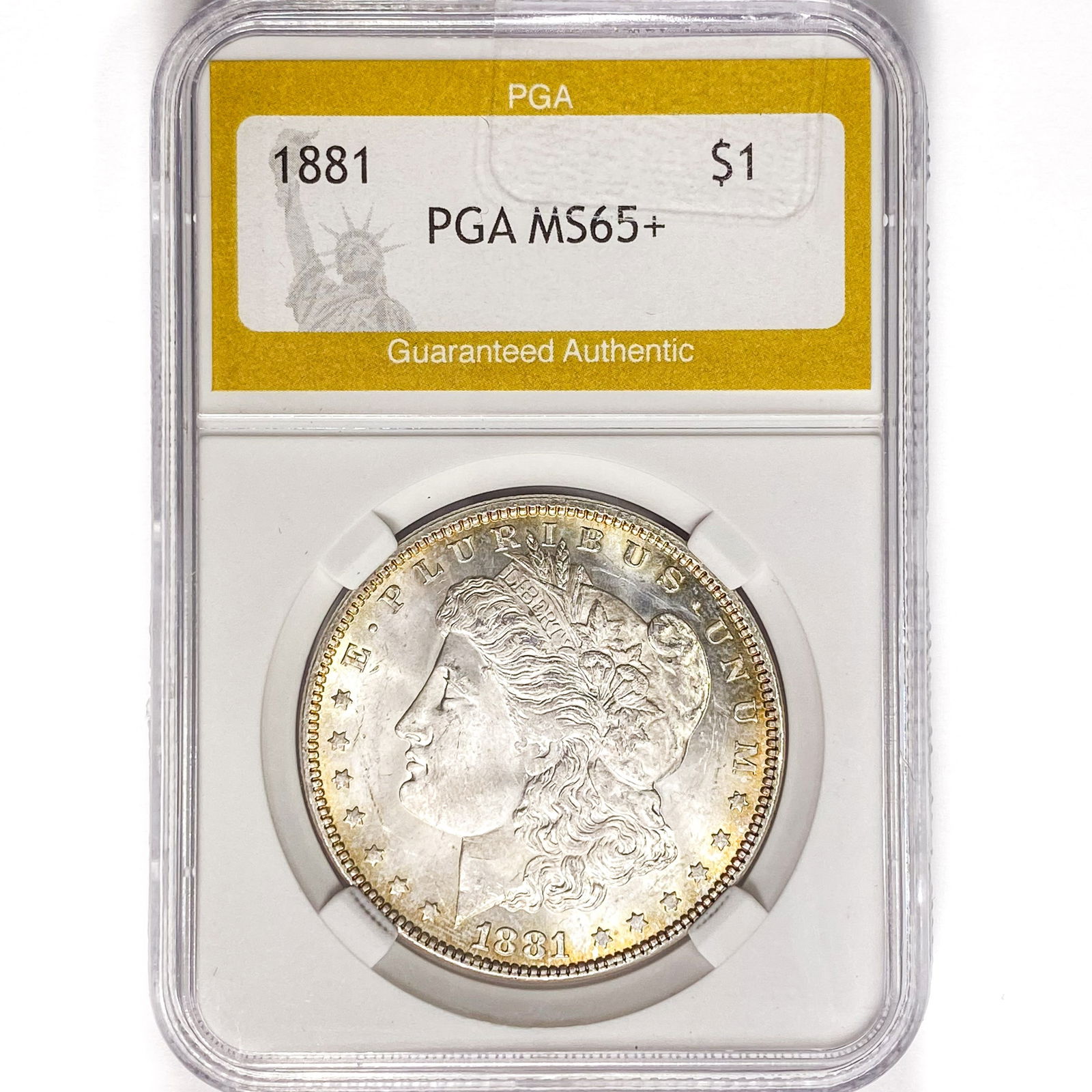 1881 Morgan Silver Dollar PGA MS65+ (1 of 2)