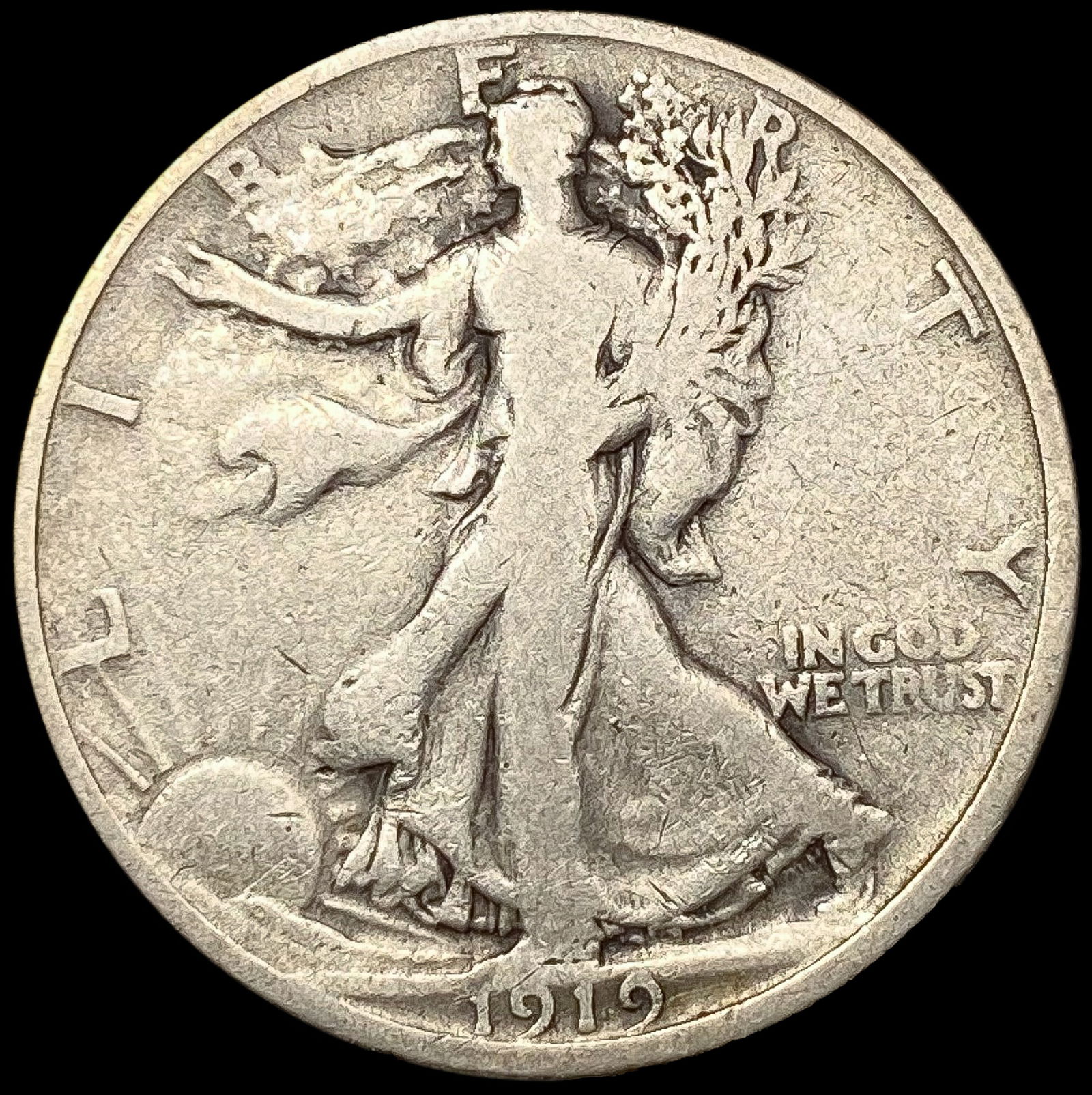 1919 Walking Liberty Half Dollar LIGHTLY CIRCULATE (1 of 2)