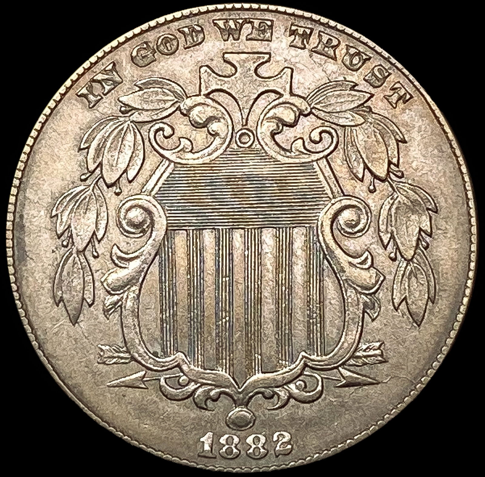 1882 Shield Nickel CLOSELY UNCIRCULATED (1 of 2)