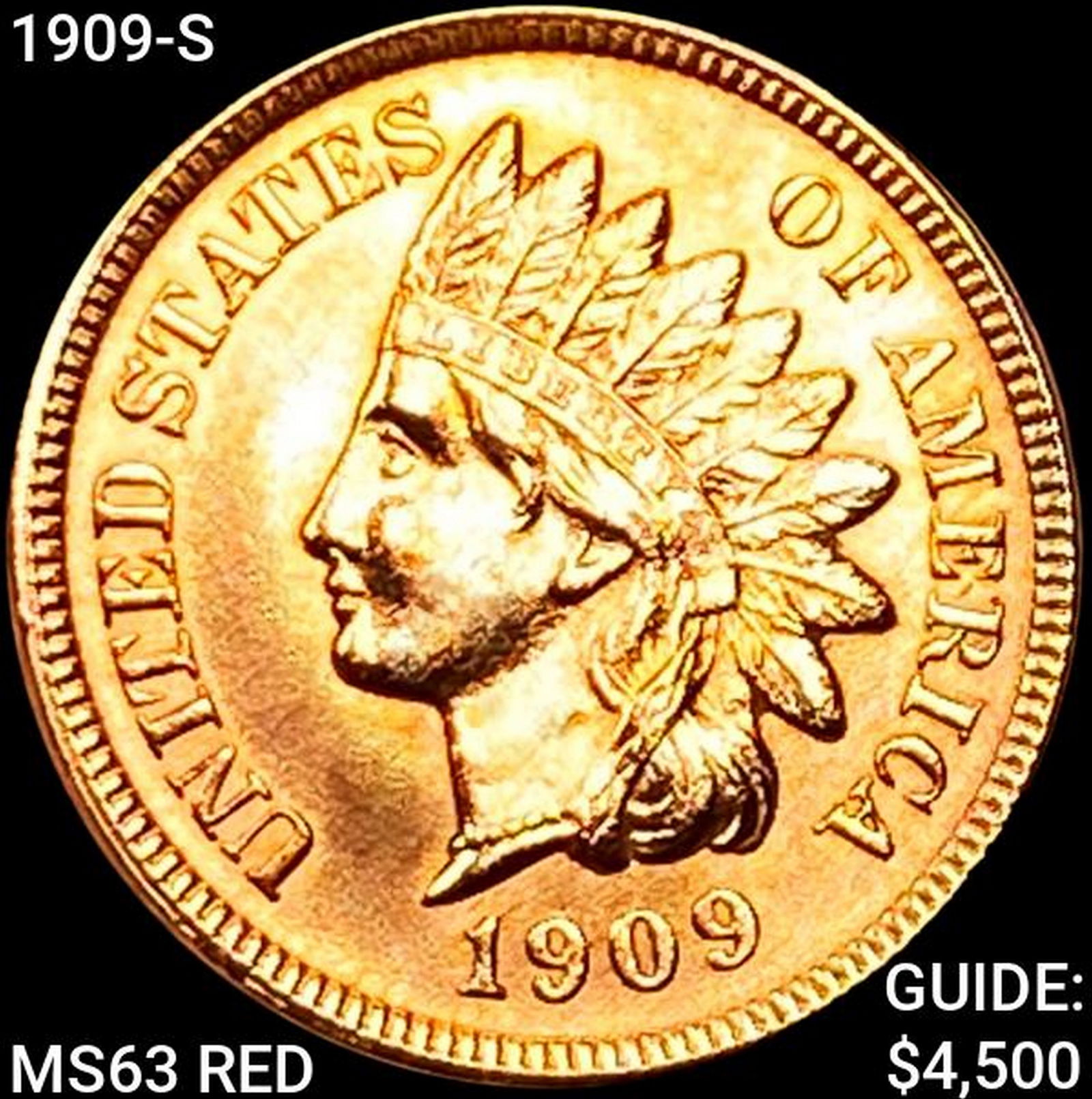 1909-S Wheat Cent UNCIRCULATED (1 of 2)