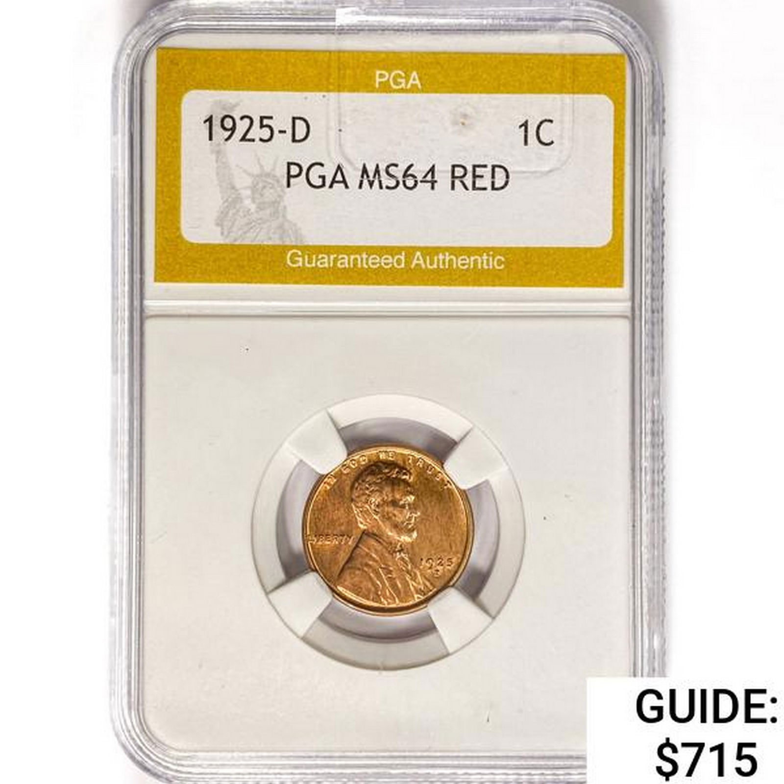 1925-D Wheat Cent PGA MS64 RED (1 of 2)