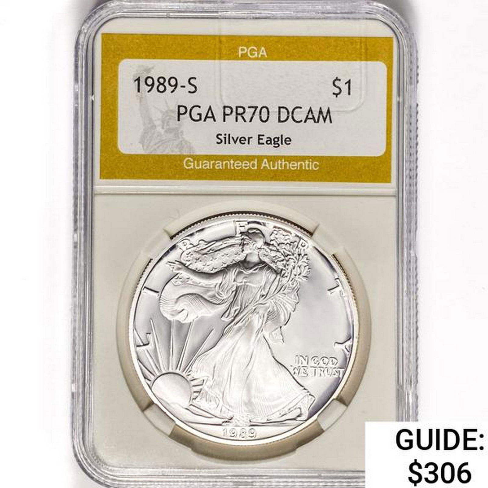 1989-S American Silver Eagle PGA PR70 DCAM (1 of 2)