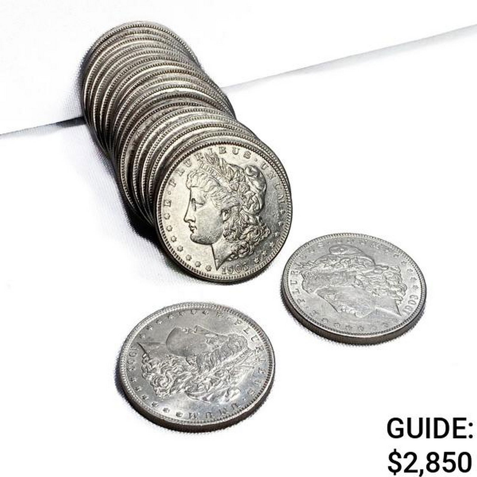 1903 Morgan Silver Dollar Roll (19 Coins) BU (1 of 4)