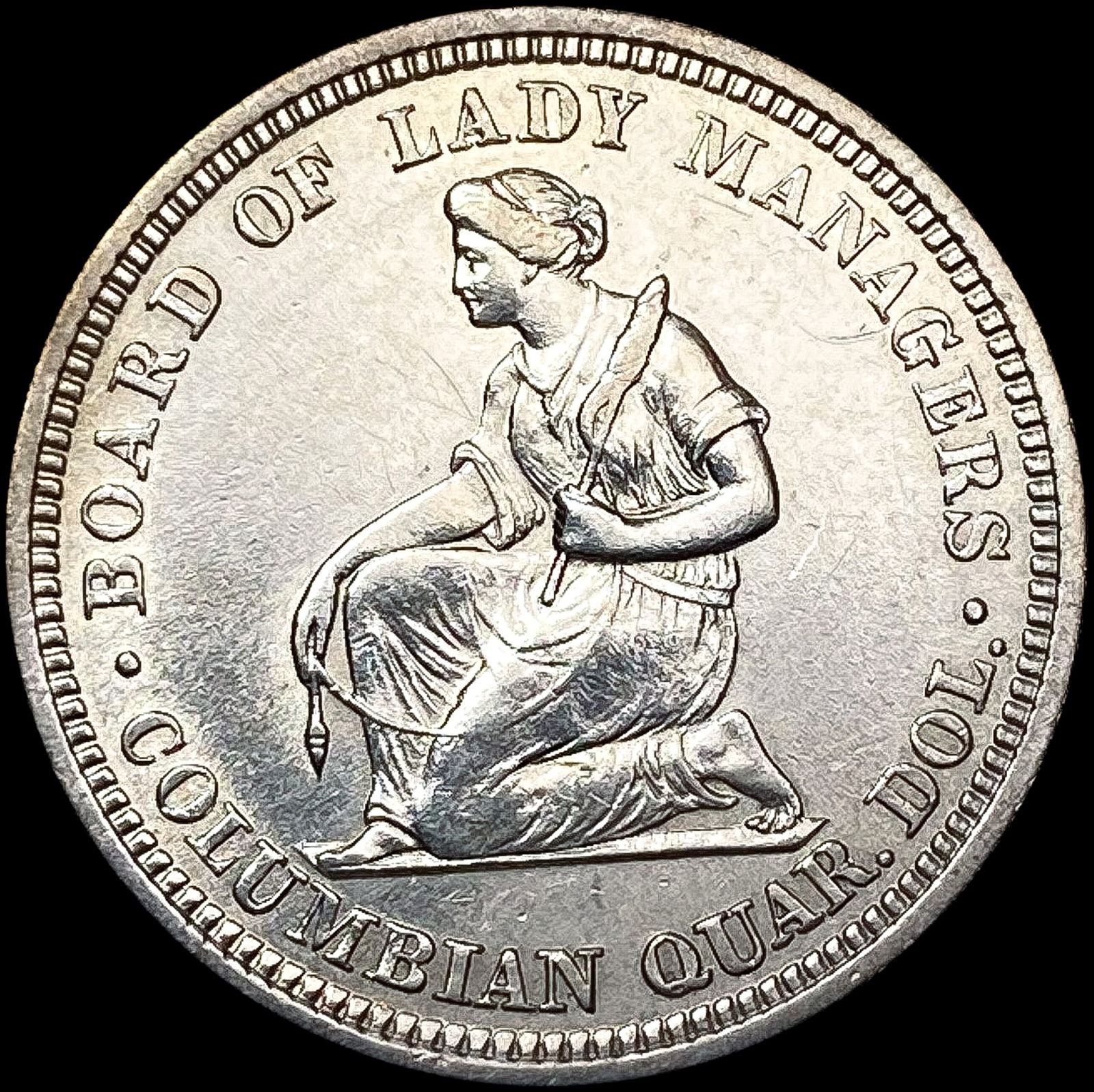 1893 Isabella Silver Quarter CLOSELY UNCIRCULATED (1 of 2)