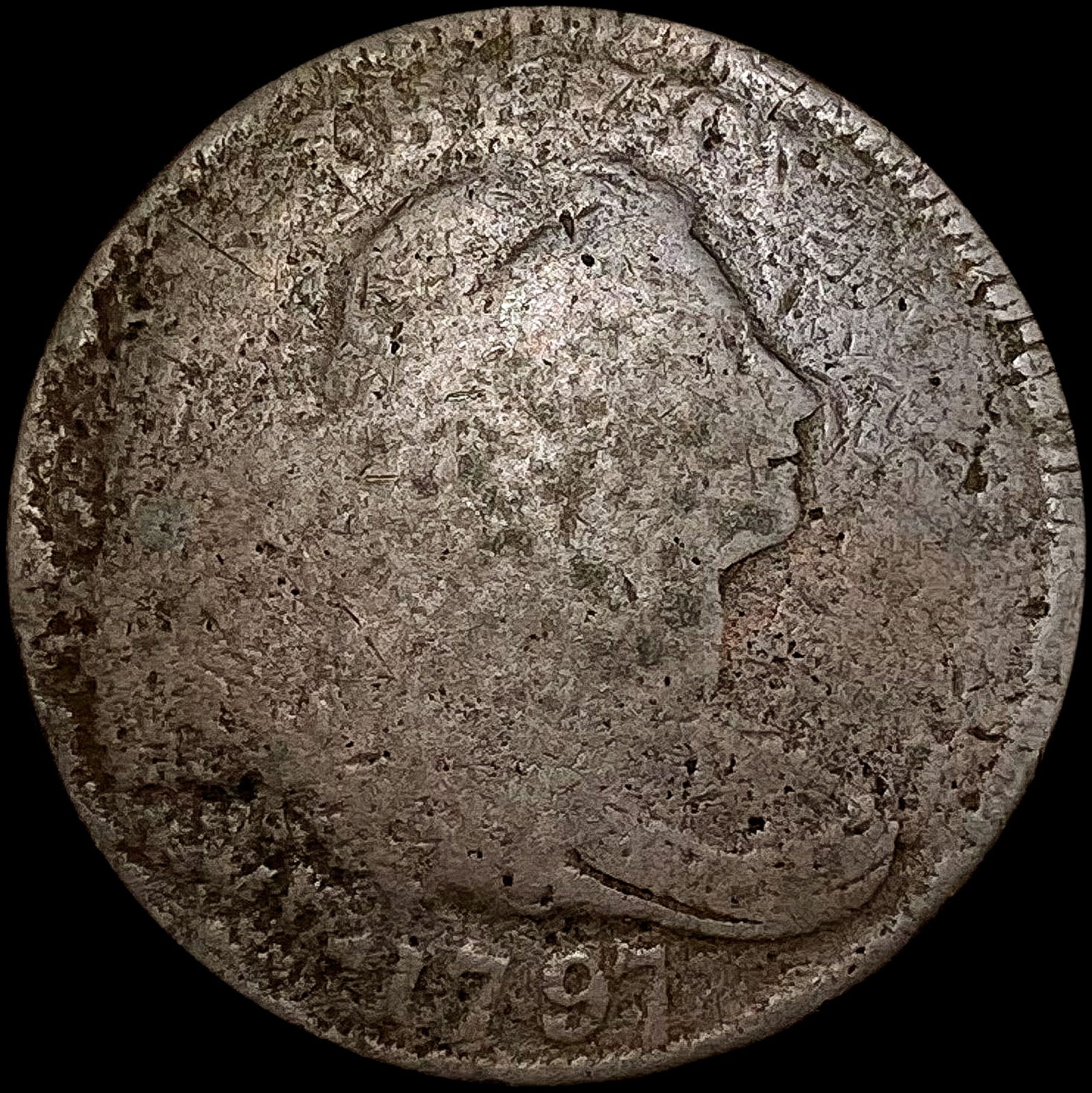 1797 Draped Bust Large Cent NICELY CIRCULATED (1 of 2)