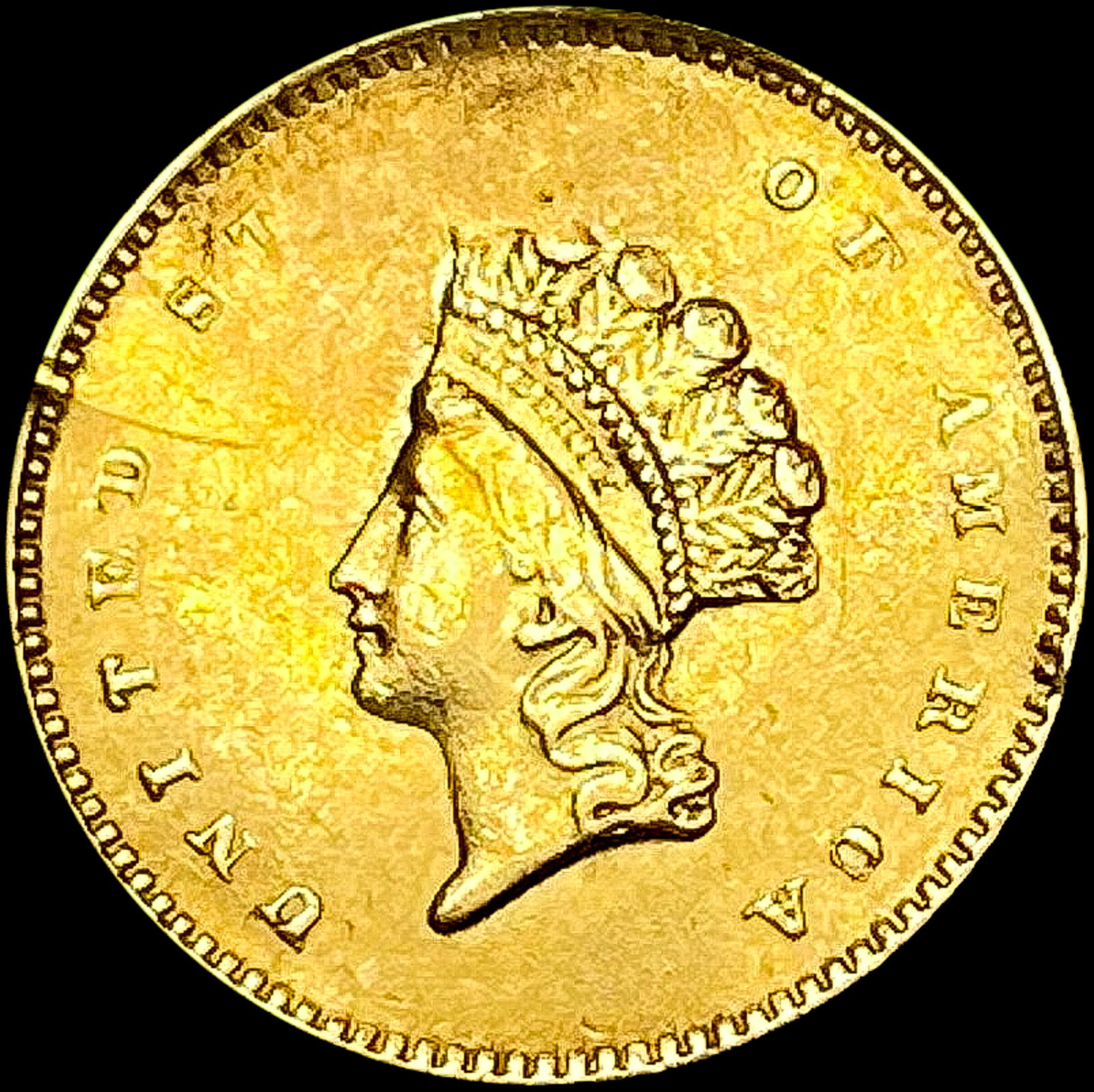 1854 Rare Gold Dollar LIGHTLY CIRCULATED (1 of 2)