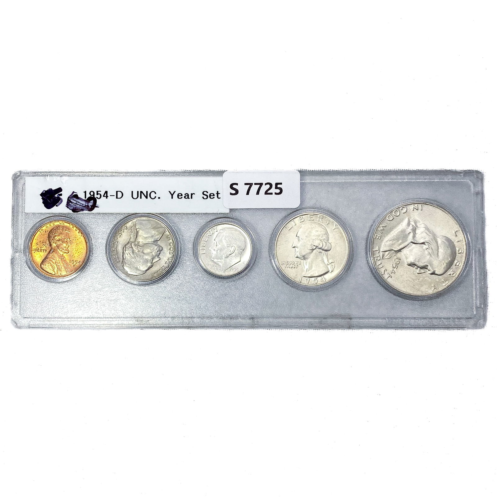 1954-D 1c, 5c,10c, 25c, 50c Set of 5 UNC (1 of 2)