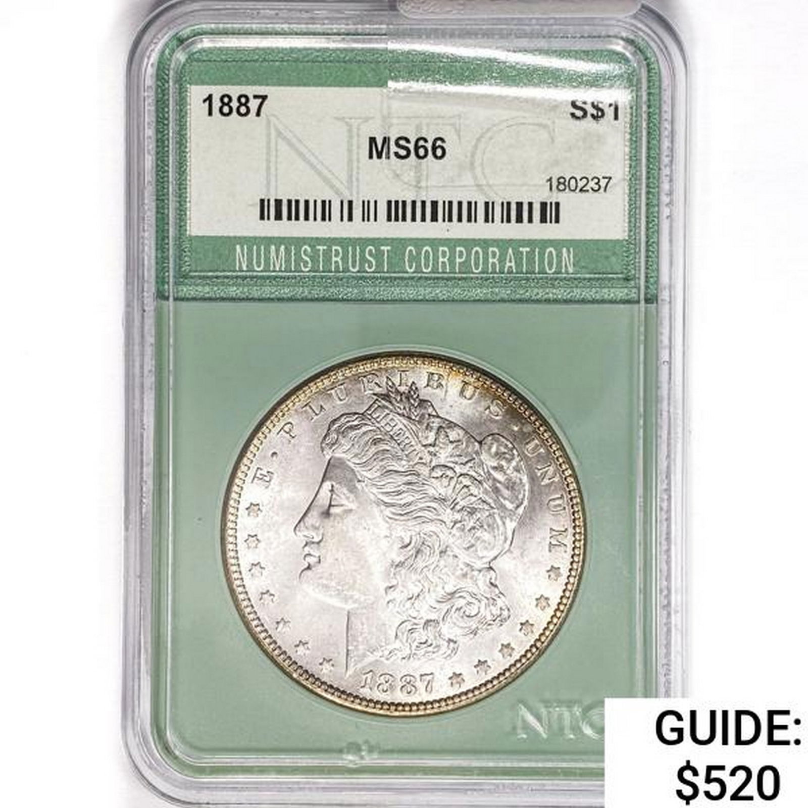 1887 Morgan Silver Dollar NTC MS66 (1 of 2)
