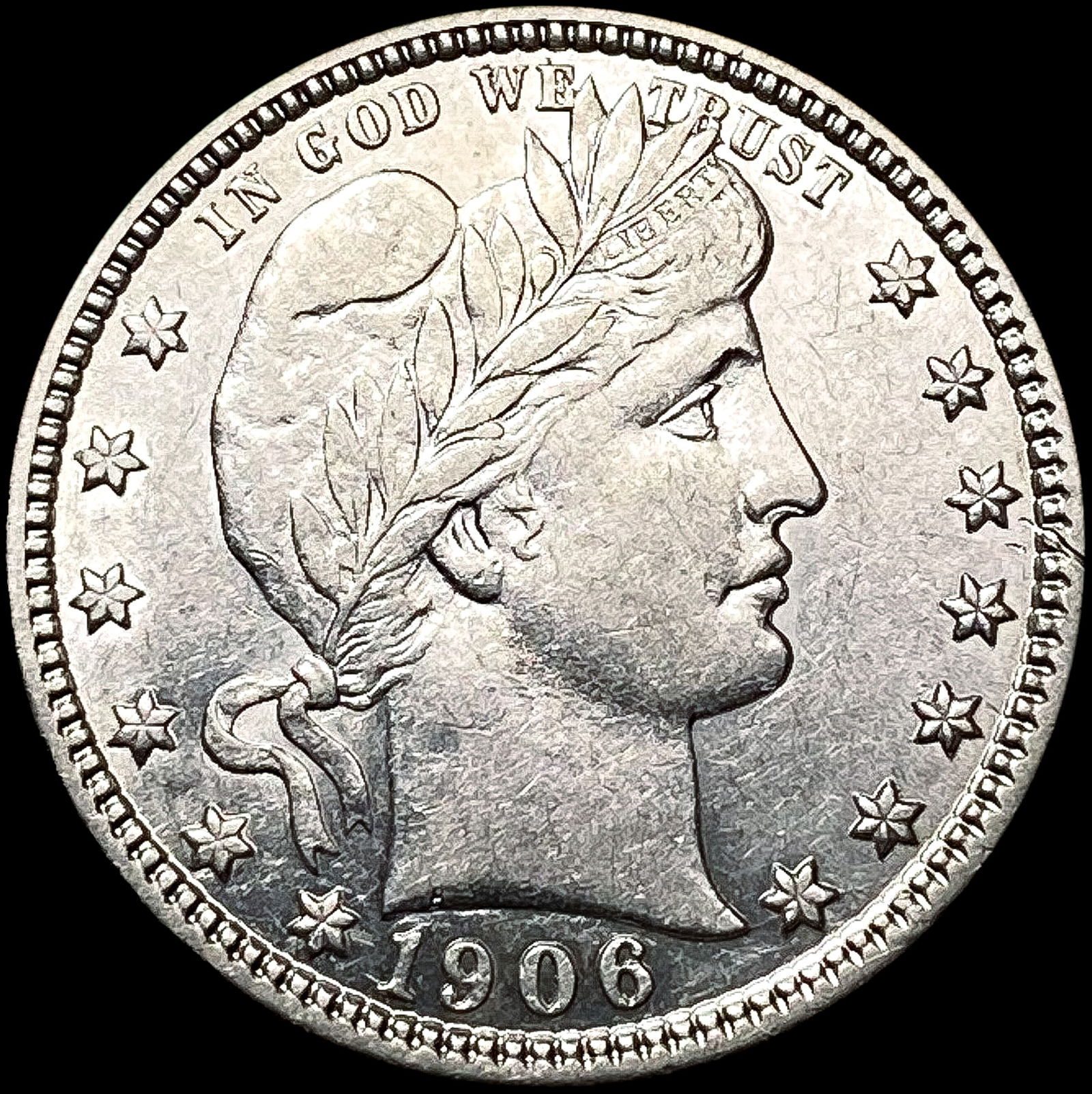 1906-D Barber Quarter CLOSELY UNCIRCULATED (1 of 2)